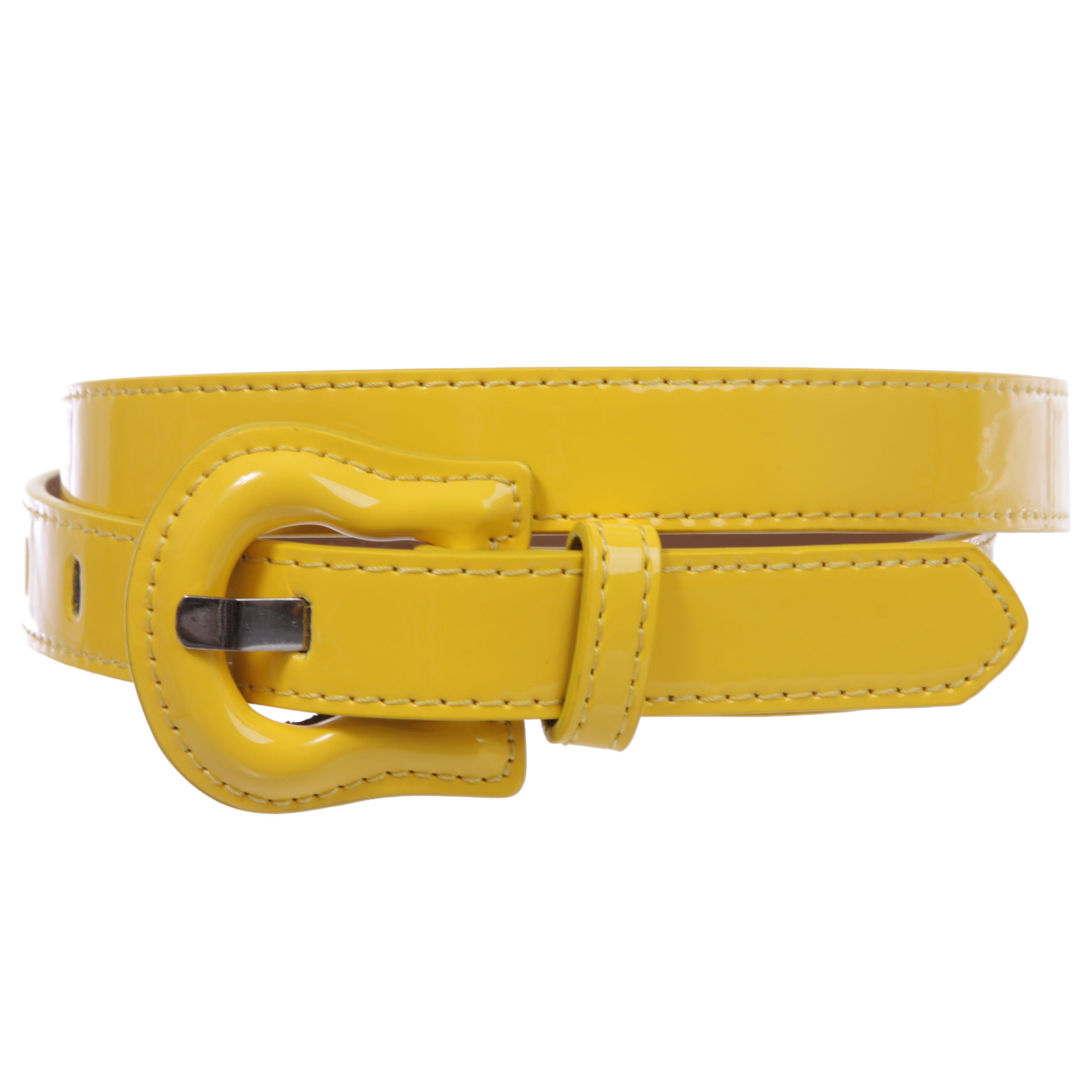 1" Western Buckle Patent Leather Fashion Belt - OnlineBelts