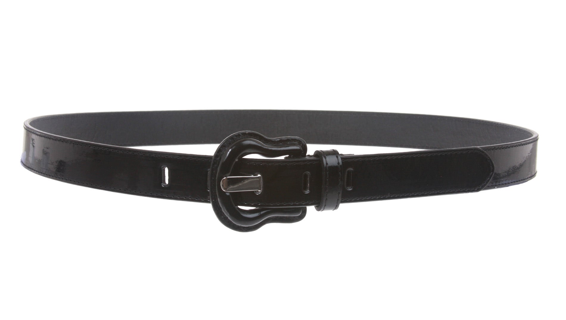 1" Western Buckle Patent Leather Fashion Belt - OnlineBelts
