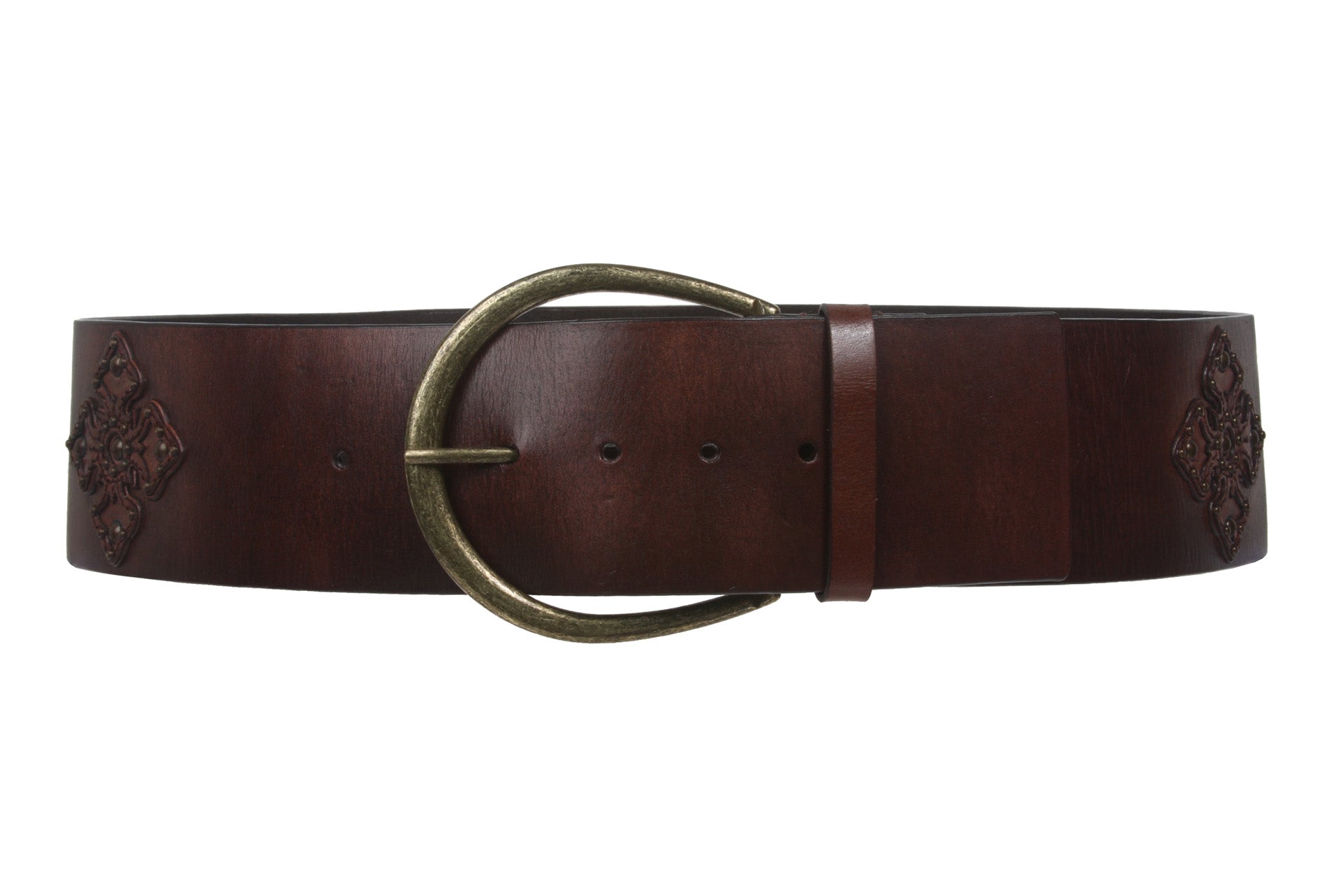 70mm Fashion Contour Leather Belt - OnlineBelts