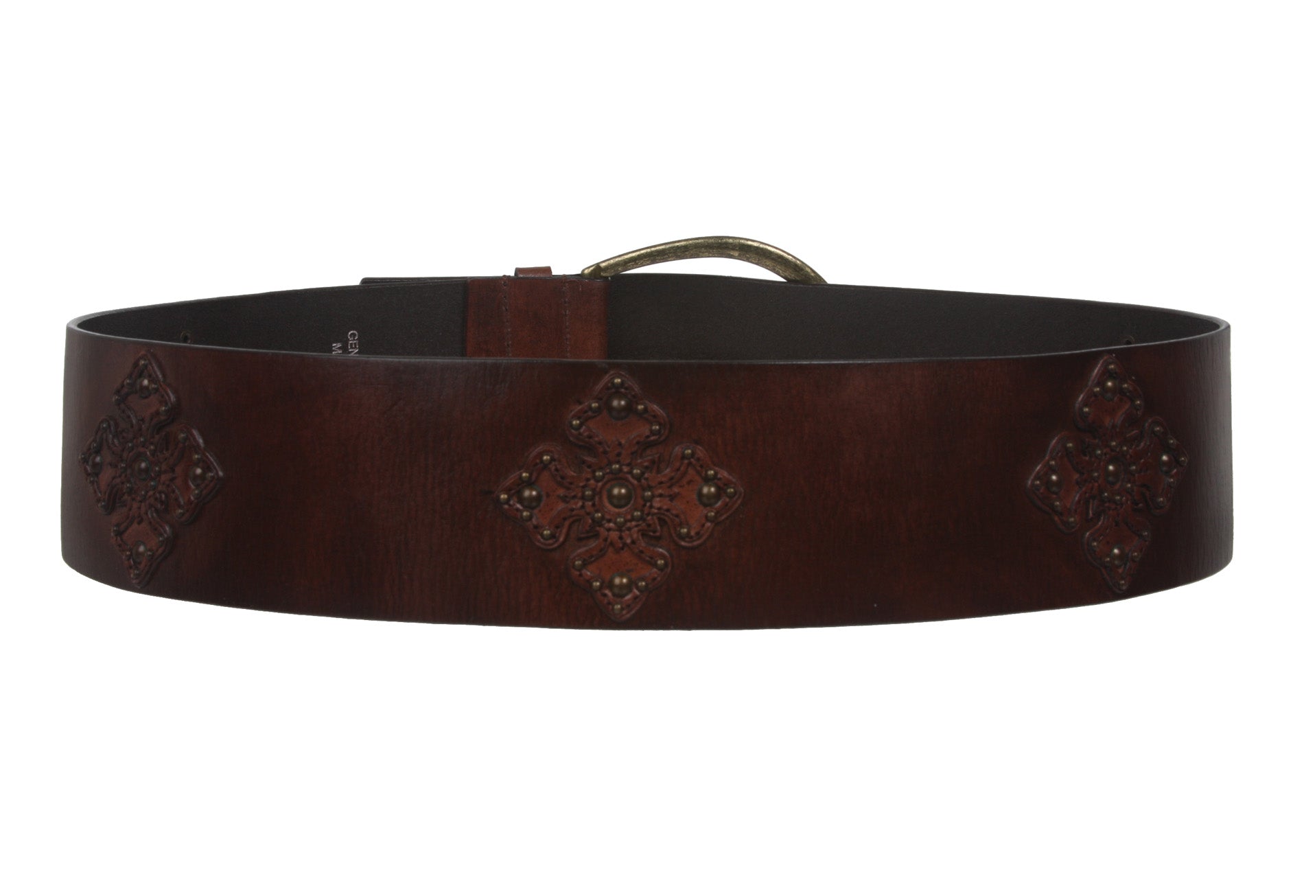 70mm Fashion Contour Leather Belt - OnlineBelts