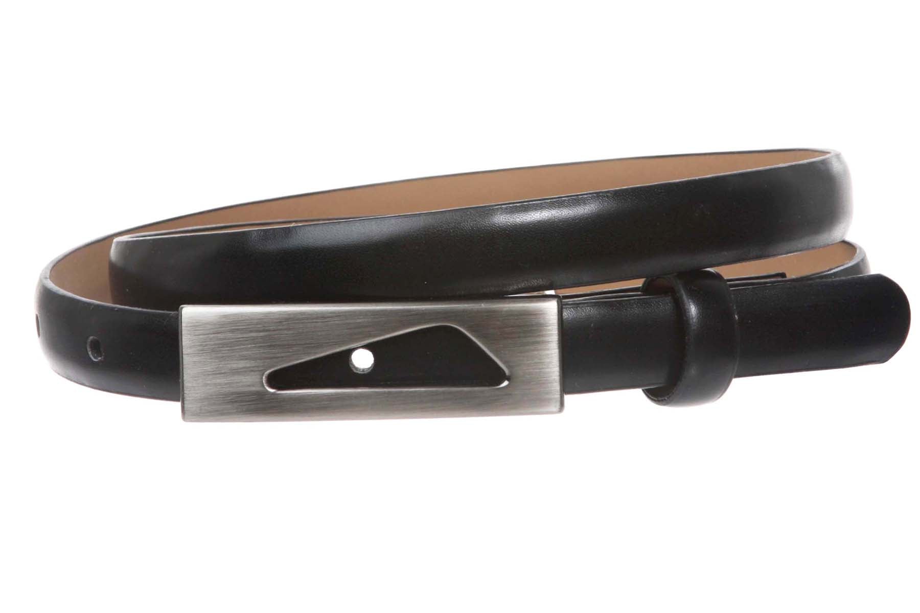 1/2" (14 mm) Women's Snap On Skinny Synthetic Plain Non Leather Fashion Dress Belt - OnlineBelts