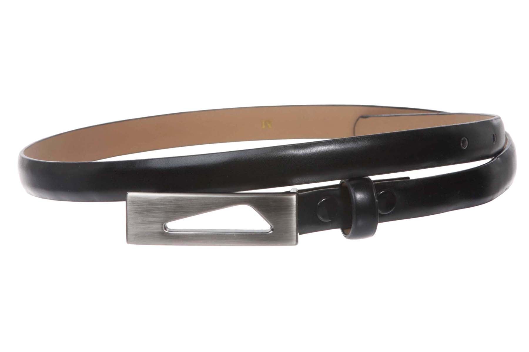 1/2" (14 mm) Women's Snap On Skinny Synthetic Plain Non Leather Fashion Dress Belt - OnlineBelts