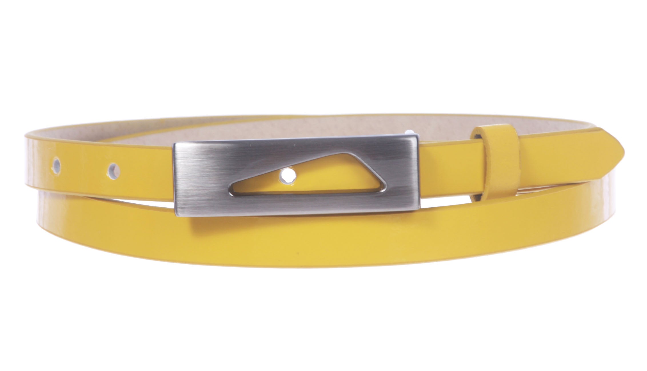 1/2" (14 mm)Womens Snap On Skinny Patent Leatherette Belt - OnlineBelts
