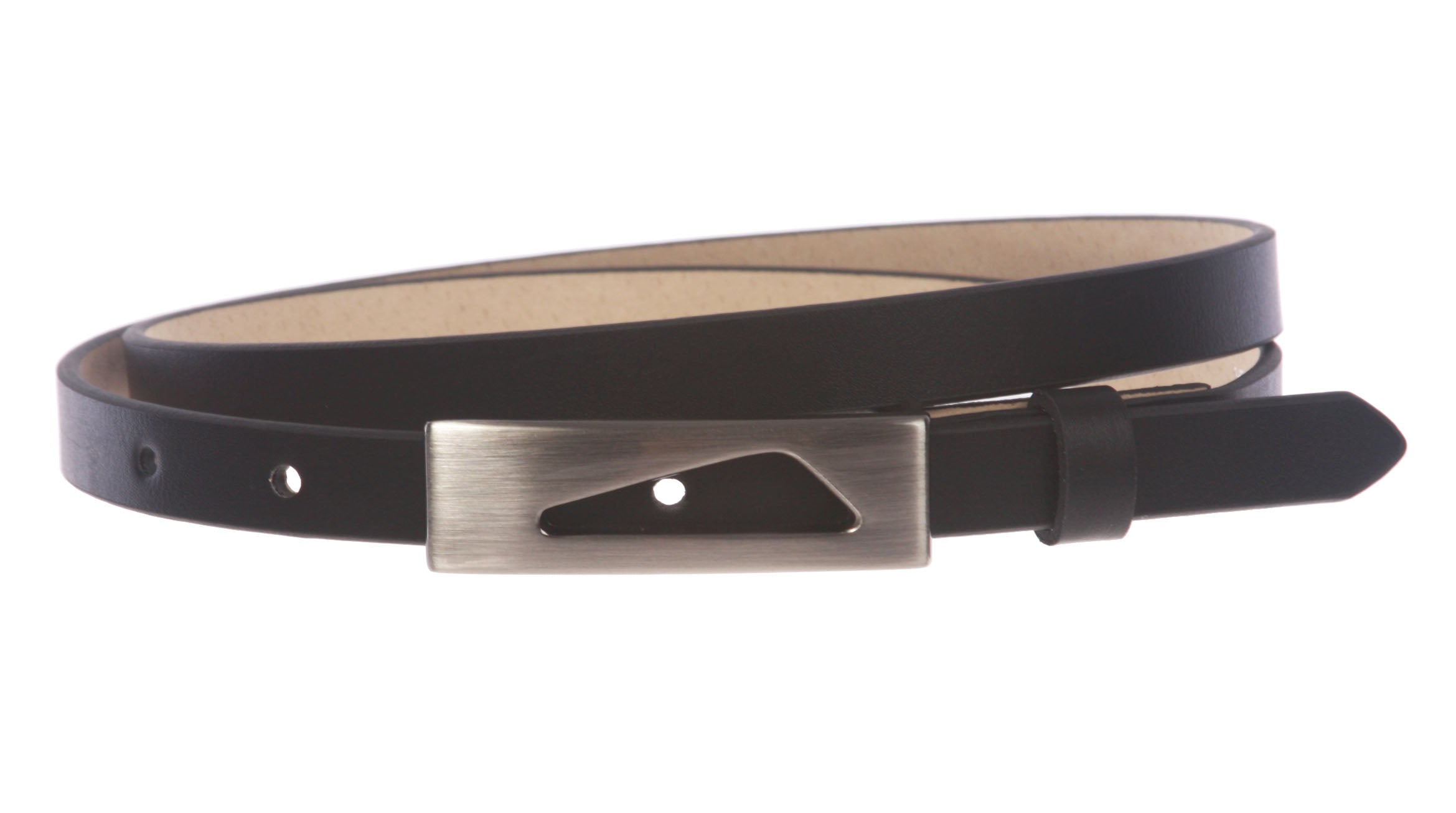 1/2" (14 mm) Women's Snap On Skinny Synthetic Plain Non Leather Fashion Dress Belt - OnlineBelts