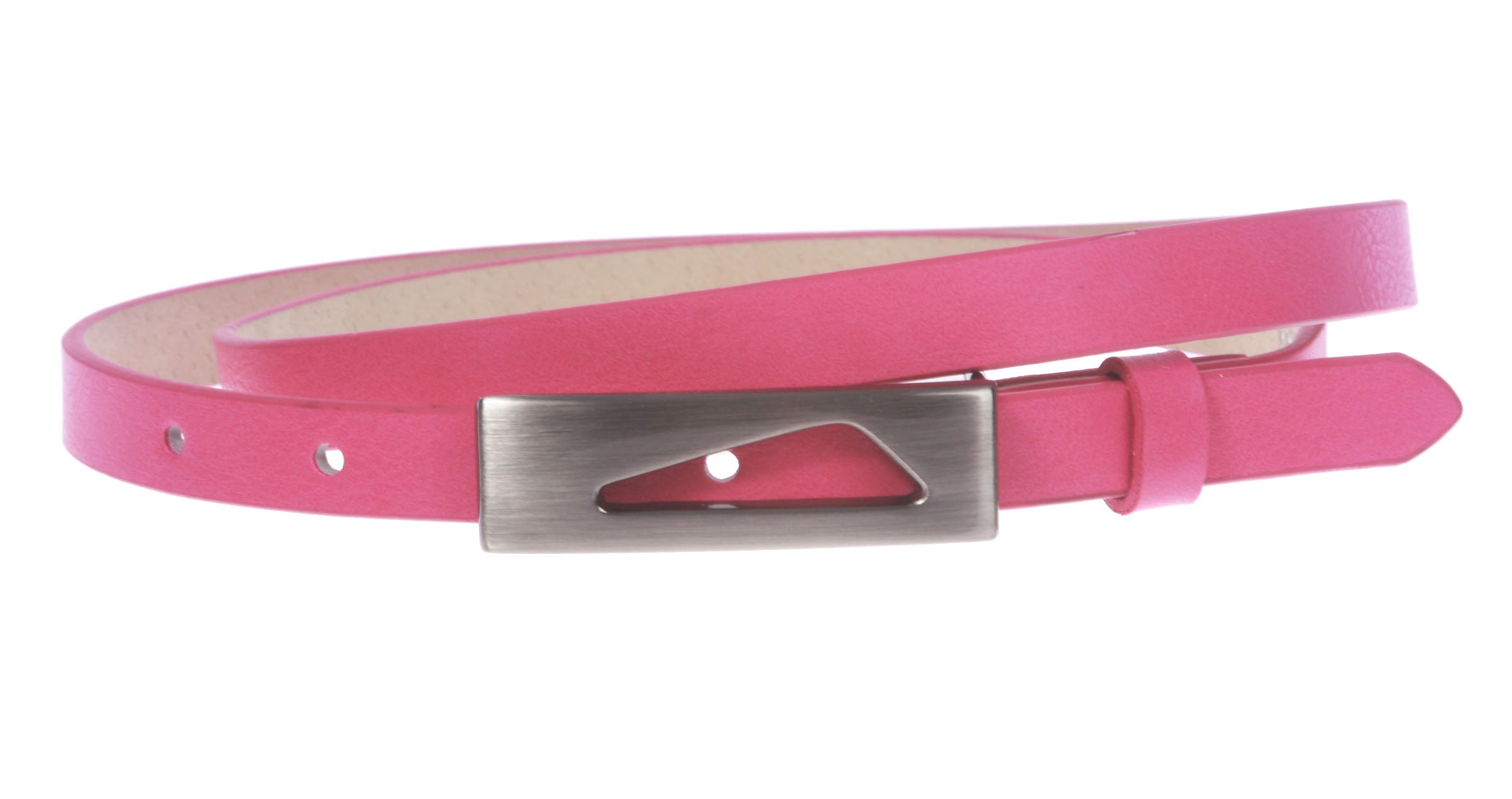 1/2" (14 mm) Women's Snap On Skinny Synthetic Plain Non Leather Fashion Dress Belt - OnlineBelts