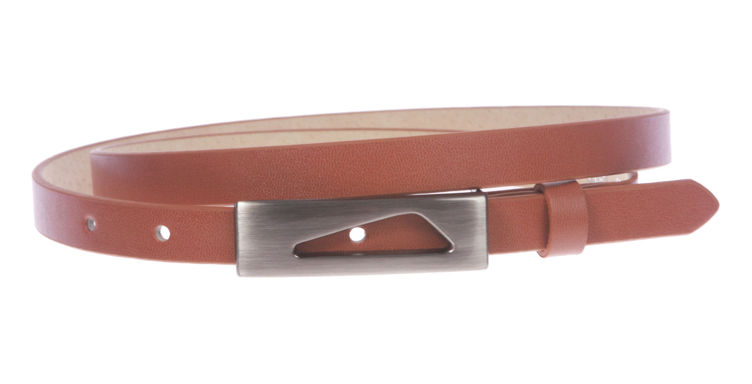 1/2" (14 mm) Women's Snap On Skinny Synthetic Plain Non Leather Fashion Dress Belt - OnlineBelts