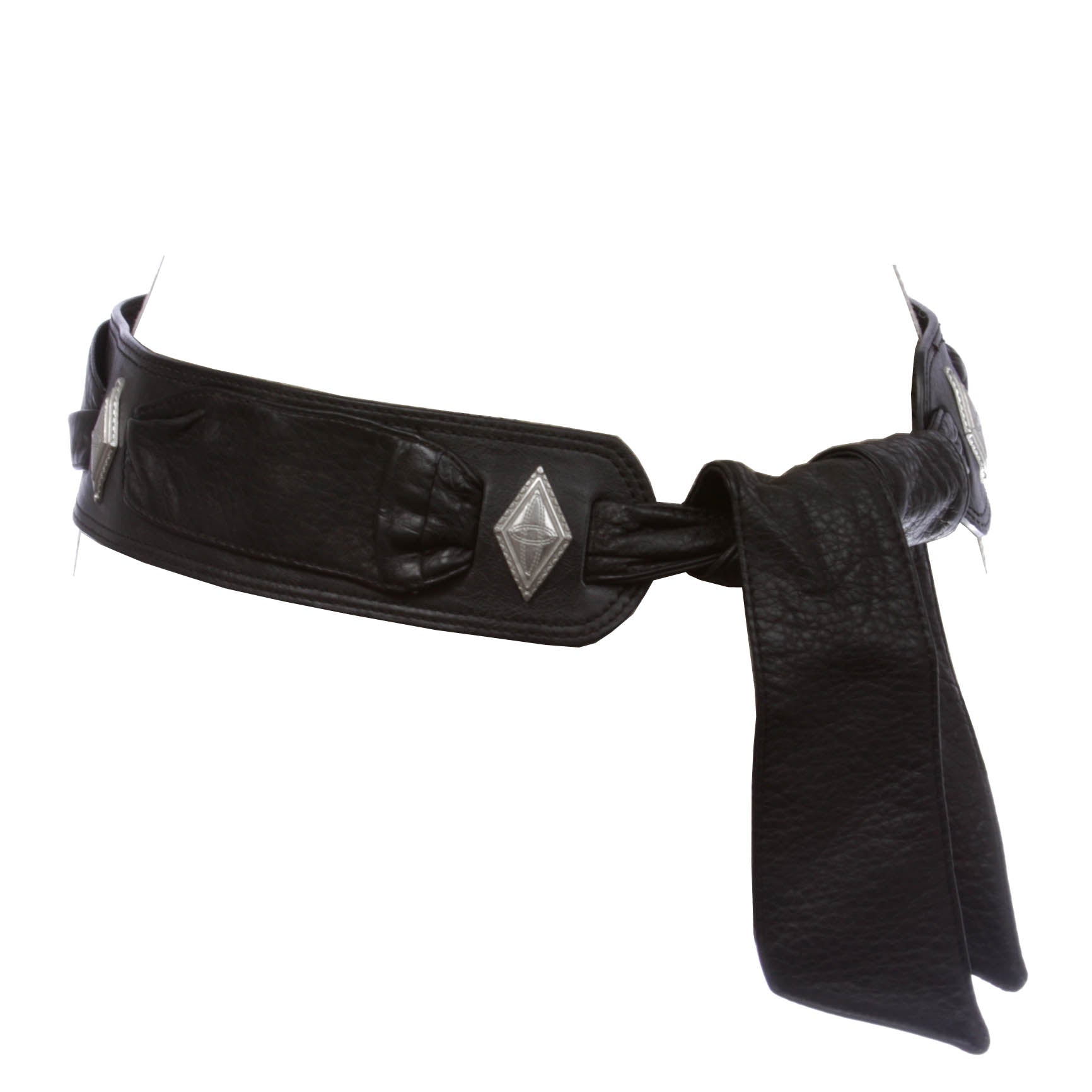 nicole lee Women's 2 3/4" Wide Contour Concho Fashion Sash Belt - OnlineBelts