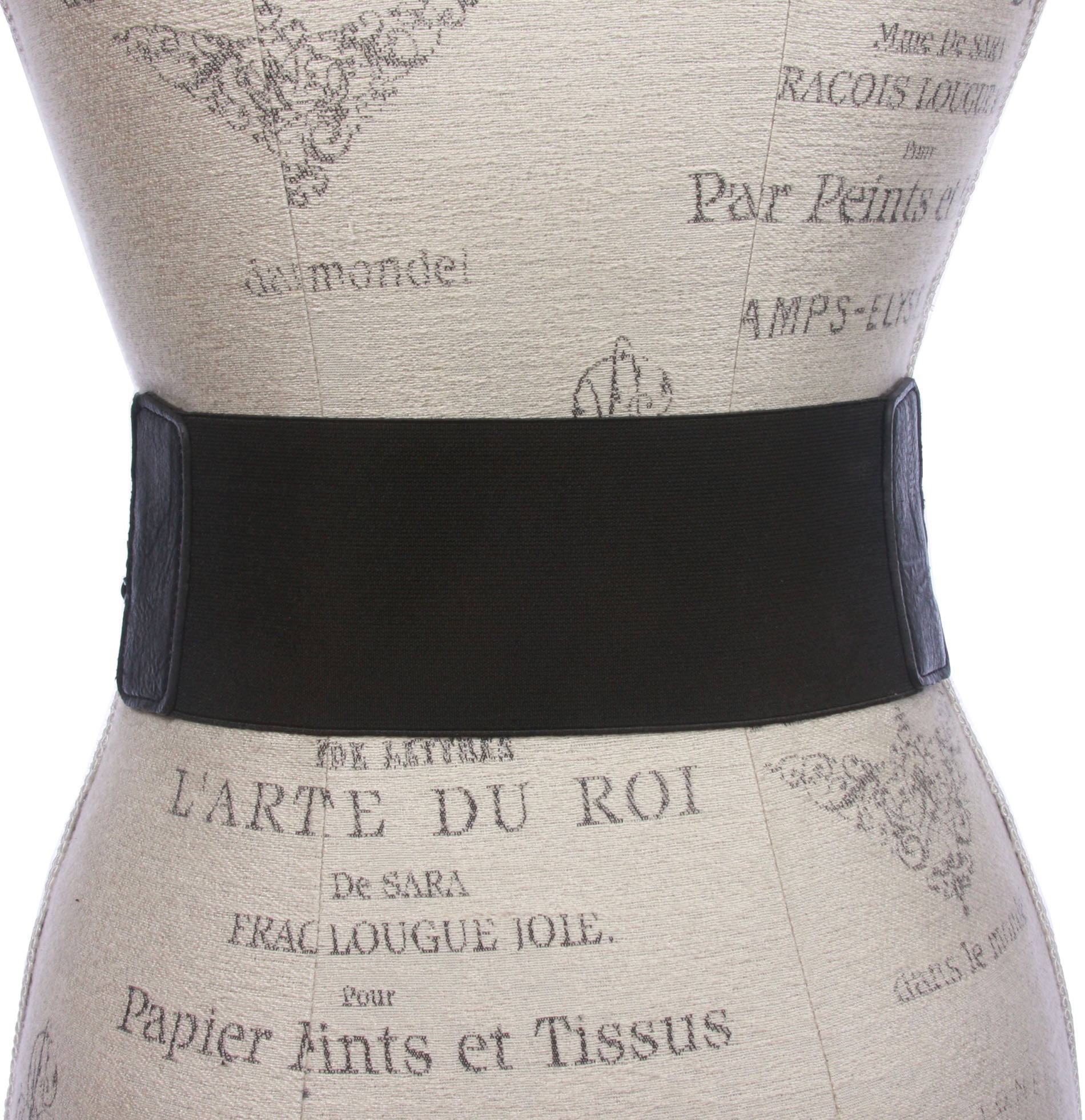 Women's 3" (75 mm) High Waist Perforated Braided Stretch Engraving Belt - OnlineBelts