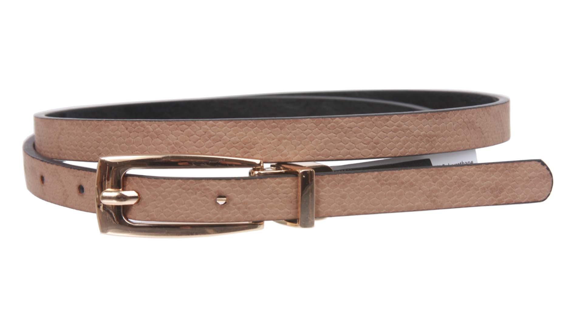 Women's 1/2" (13 mm) Skinny Reversible Leather Dress Belt - OnlineBelts