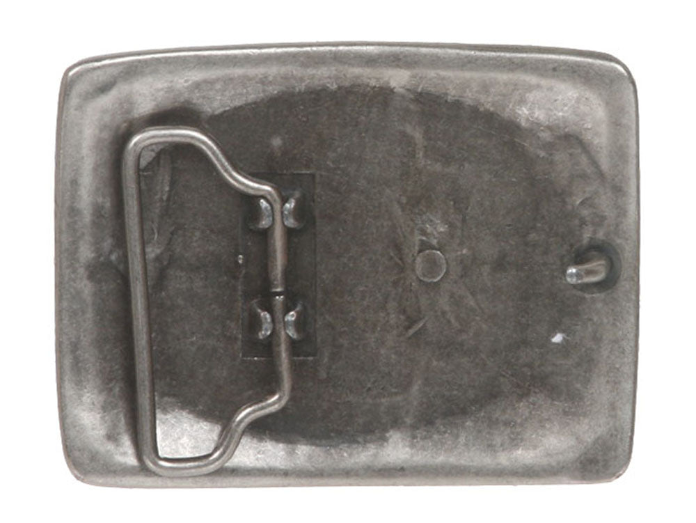 Western Rectangular Floral Engraving Antique Belt Buckle - OnlineBelts
