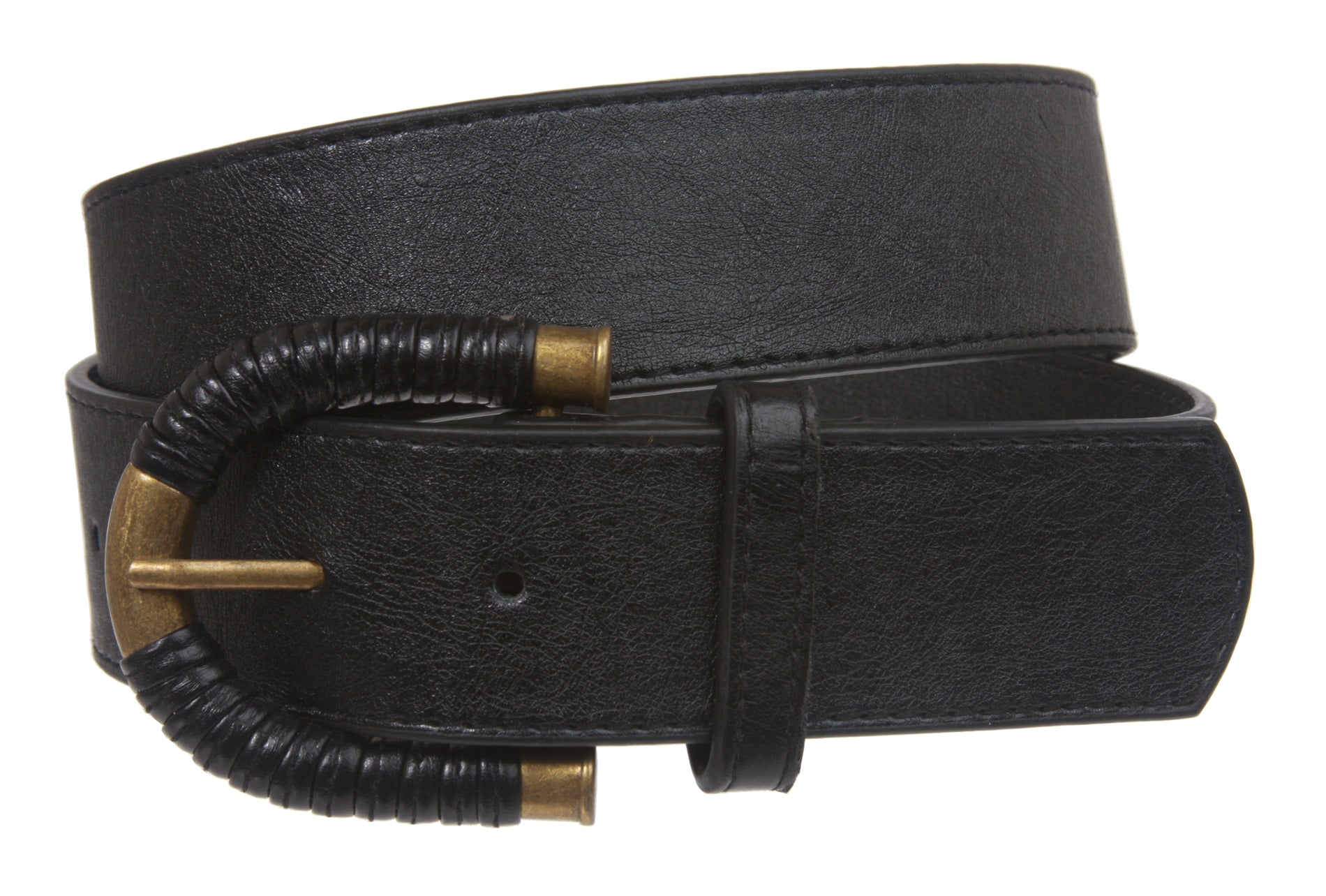 Ladies Wrapped Buckle Plain Belt - OnlineBelts