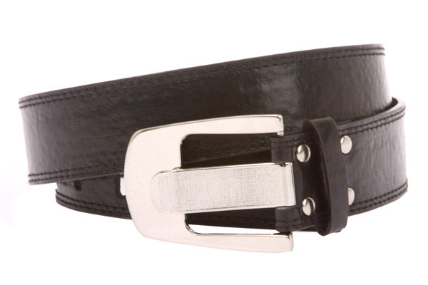 Ladies Double Row Tone-on-tone Stitching Belt - OnlineBelts