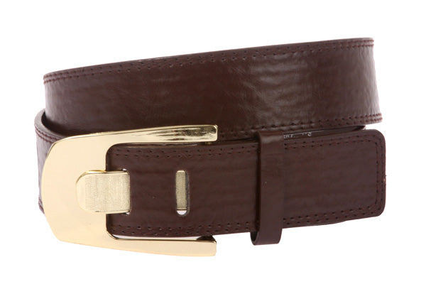 Ladies Double Row Tone-on-tone Stitching Belt - OnlineBelts