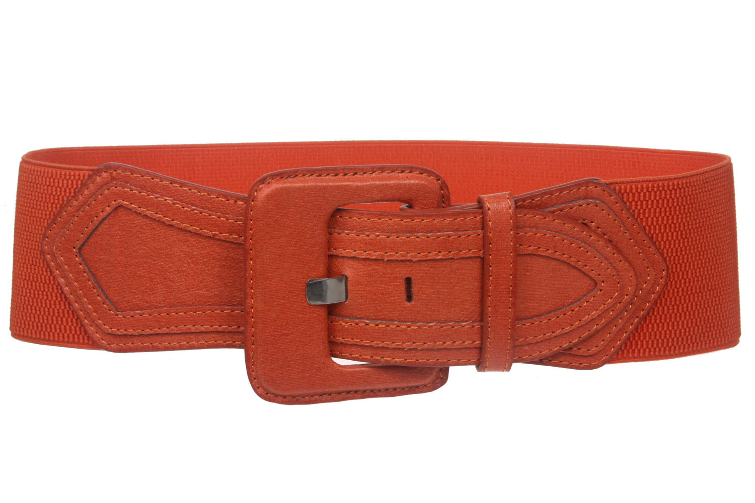 Women's High Waist Fashion Stretch Belt with Tab Detailing - OnlineBelts