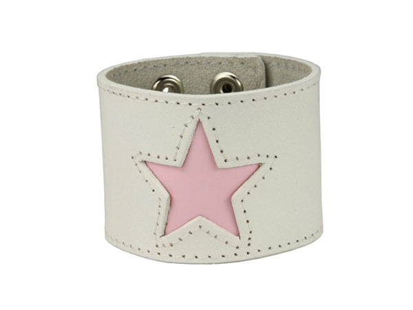 Stitching Edged Star Fashion Leather Wrist Band