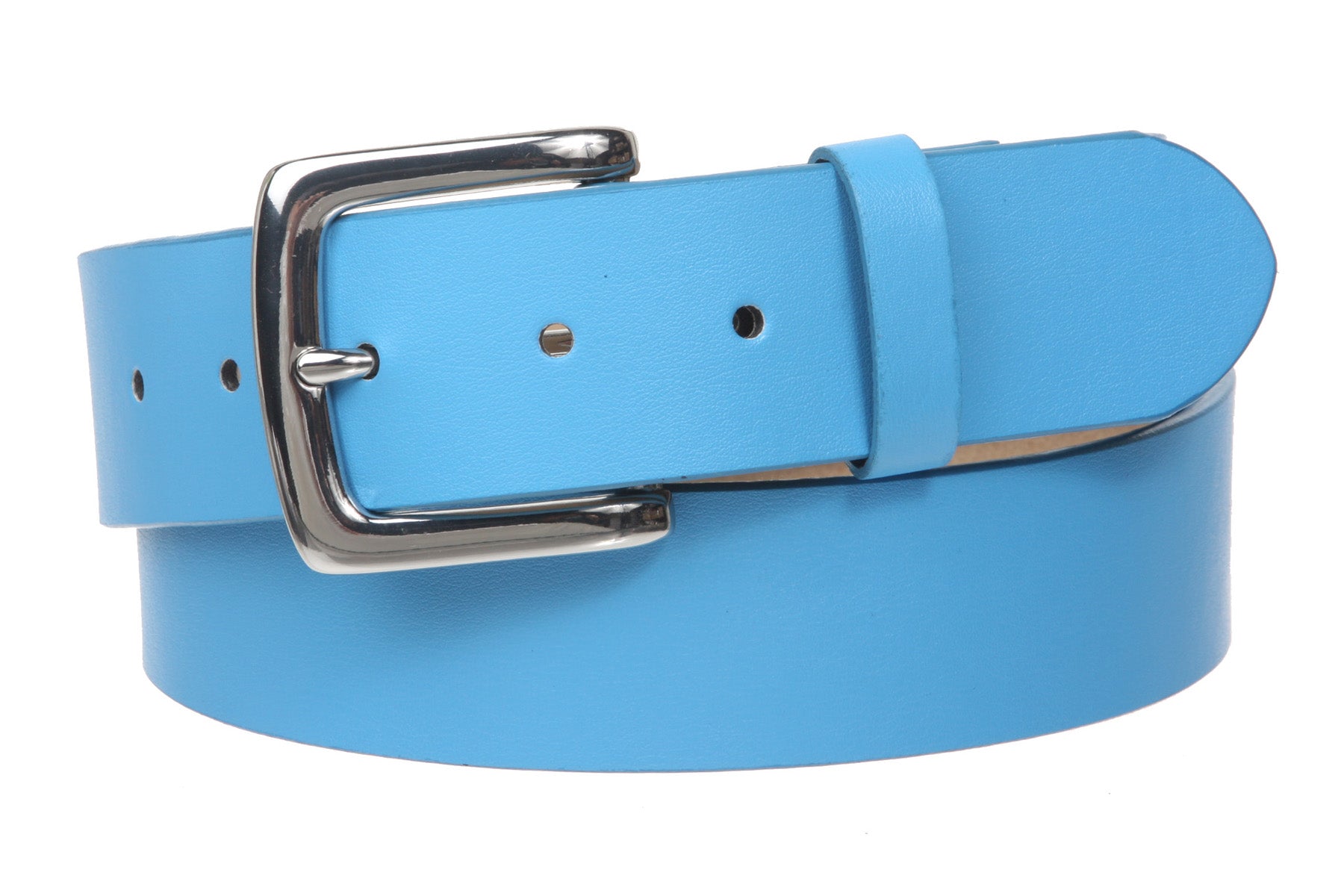 1 1/2" (38mm) Square Nickel Free Snap On Plain Non-Leather Jean Belt - OnlineBelts