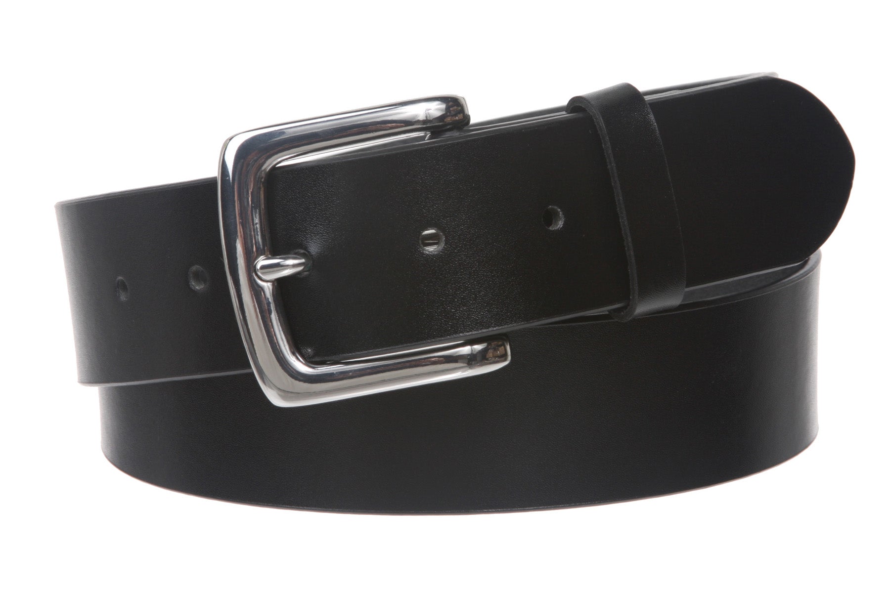 1 1/2" (38mm) Square Nickel Free Snap On Plain Non-Leather Jean Belt - OnlineBelts