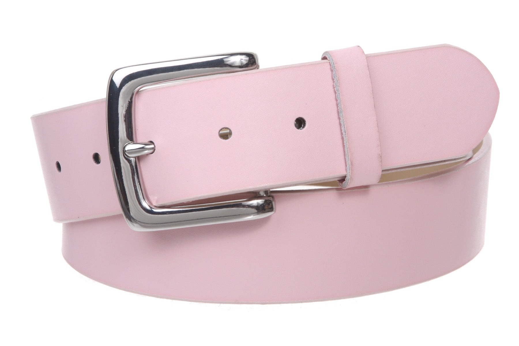 1 1/2" (38mm) Square Nickel Free Snap On Plain Non-Leather Jean Belt - OnlineBelts