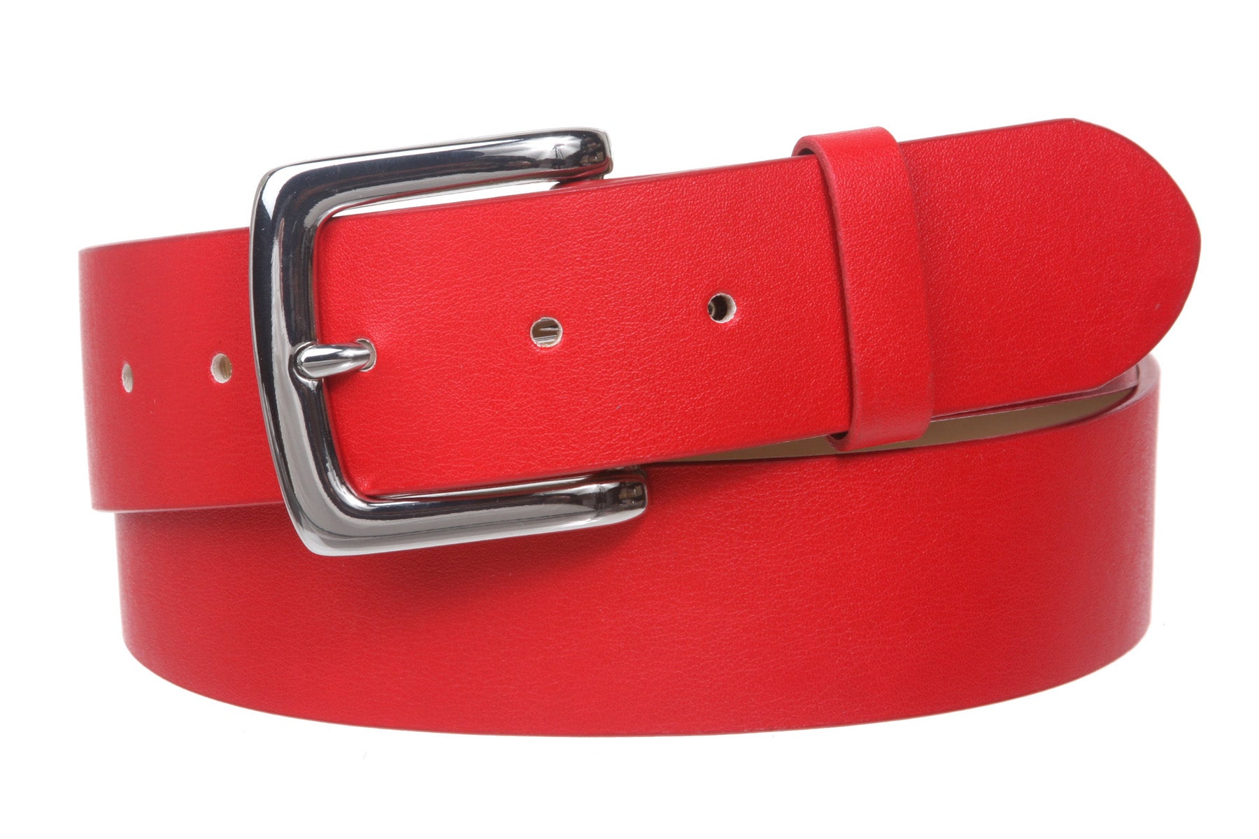 1 1/2" (38mm) Square Nickel Free Snap On Plain Non-Leather Jean Belt - OnlineBelts