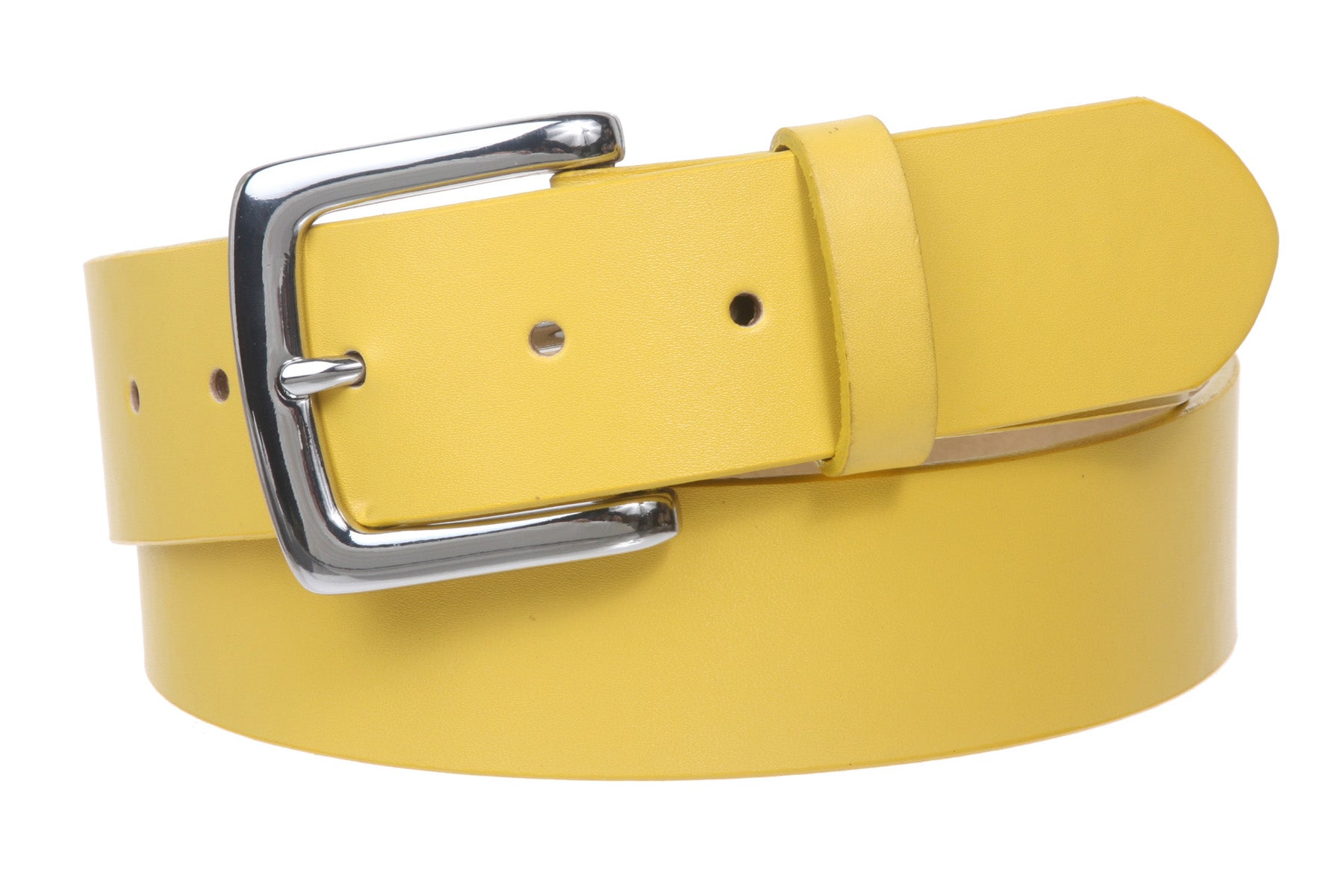 1 1/2" (38mm) Square Nickel Free Snap On Plain Non-Leather Jean Belt - OnlineBelts