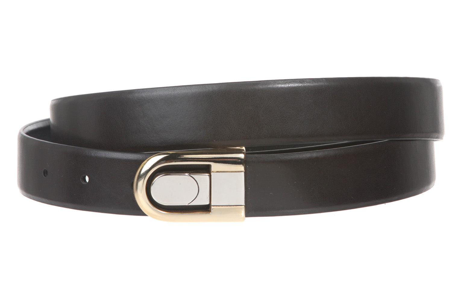Men's 1 1/8" Black Cut-To-Fit One-Size-Fits-All Feather Edged Plain Leather Dress Belt