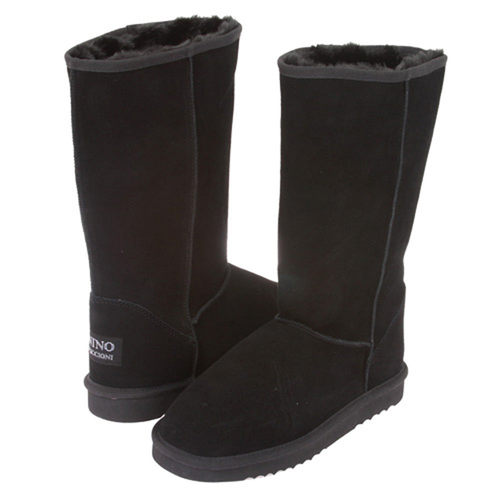 NINO Women's Mid-calf Cowhide Faux Shearling Boot - OnlineBelts