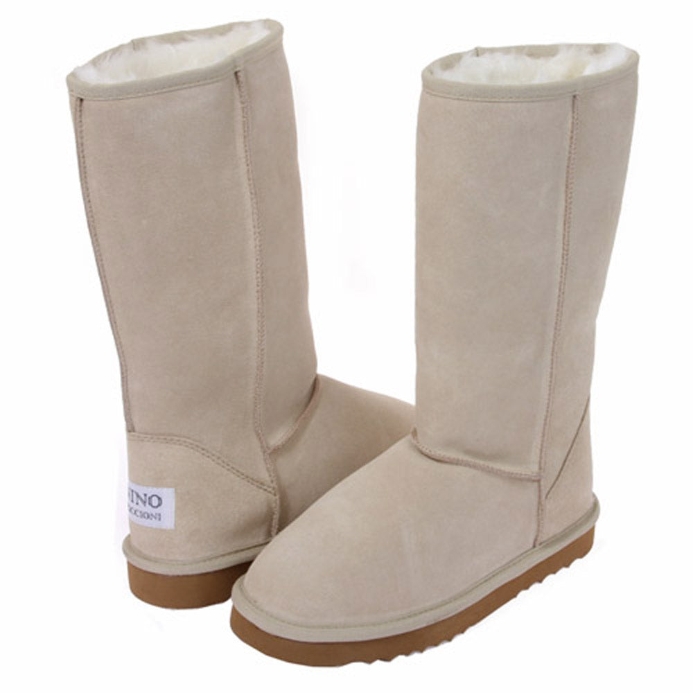 NINO Women's Mid-calf Cowhide Faux Shearling Boot - OnlineBelts