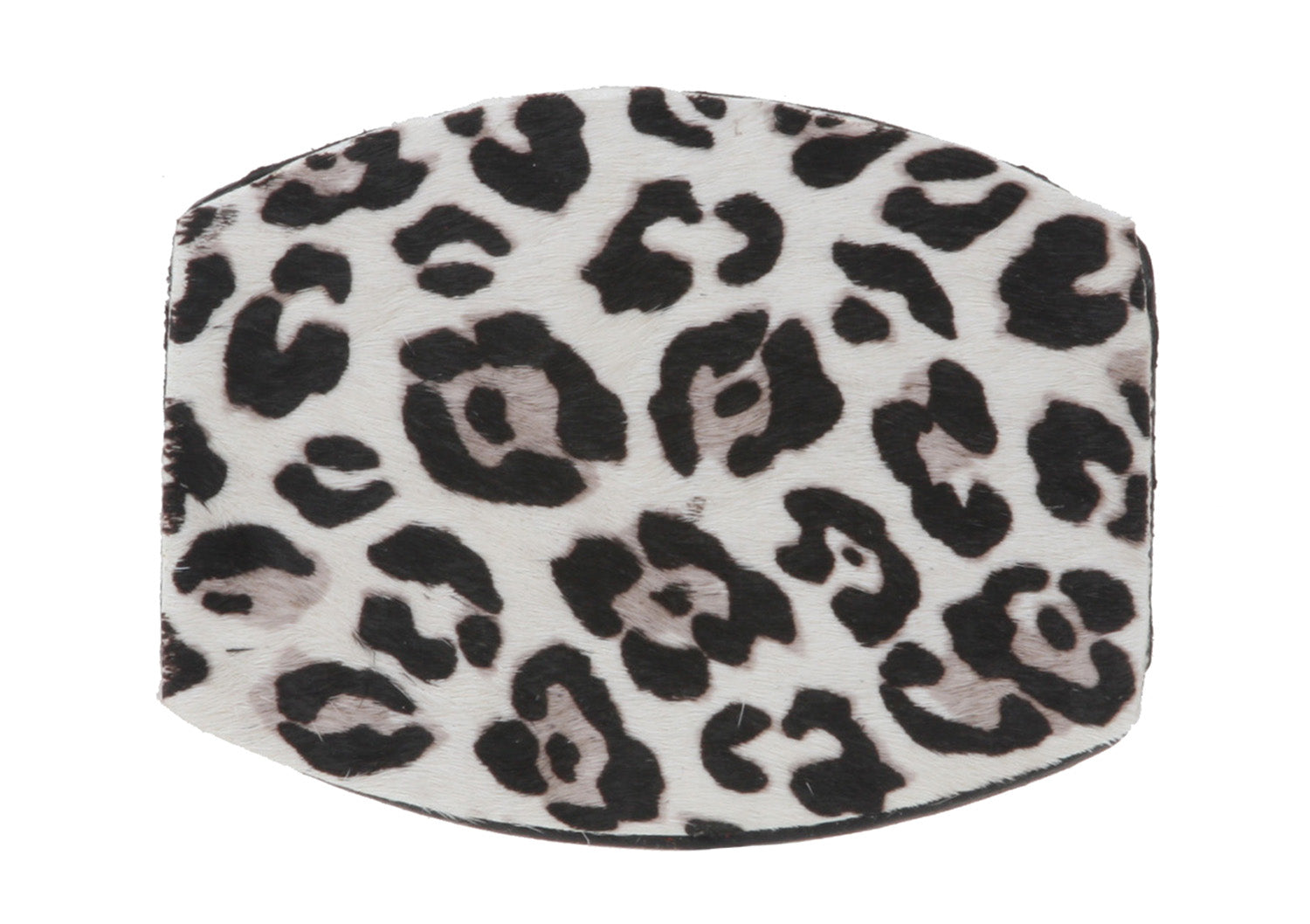 Genuine Calf Hair Print Leopard/Zebra Western Belt Buckle