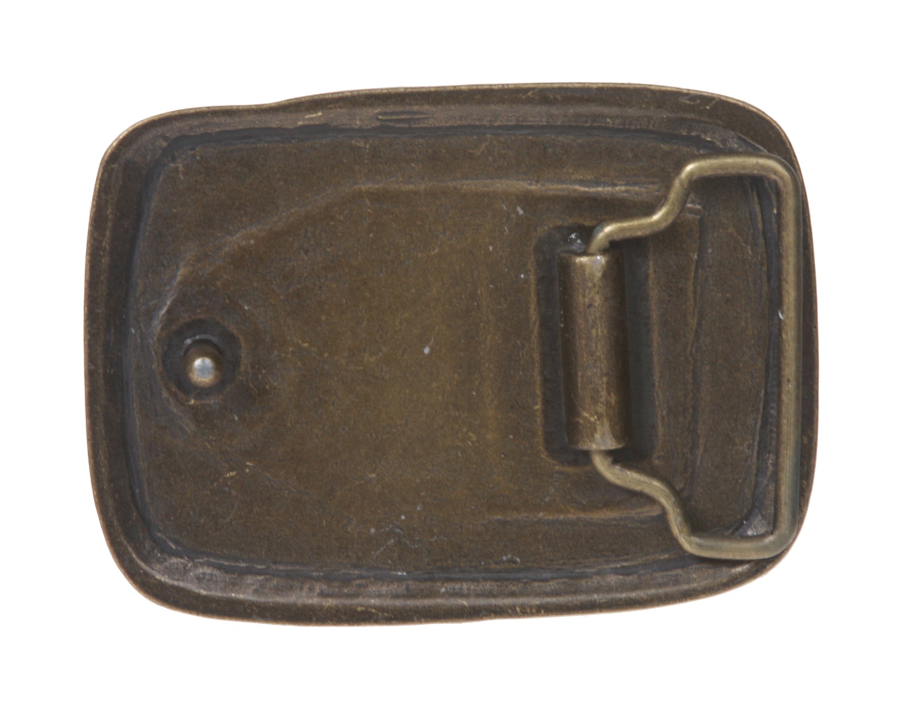 Western Rectangular Hammered Engraving Antique Belt Buckle