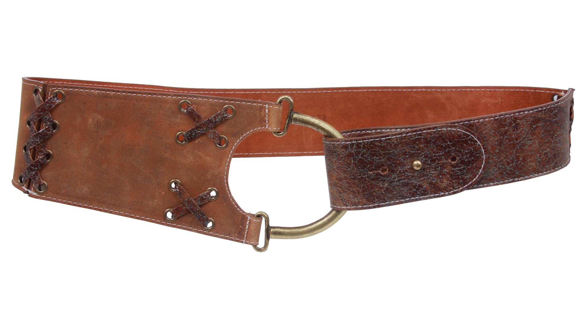 LEATHEROCK High Waist Leather Belt - OnlineBelts
