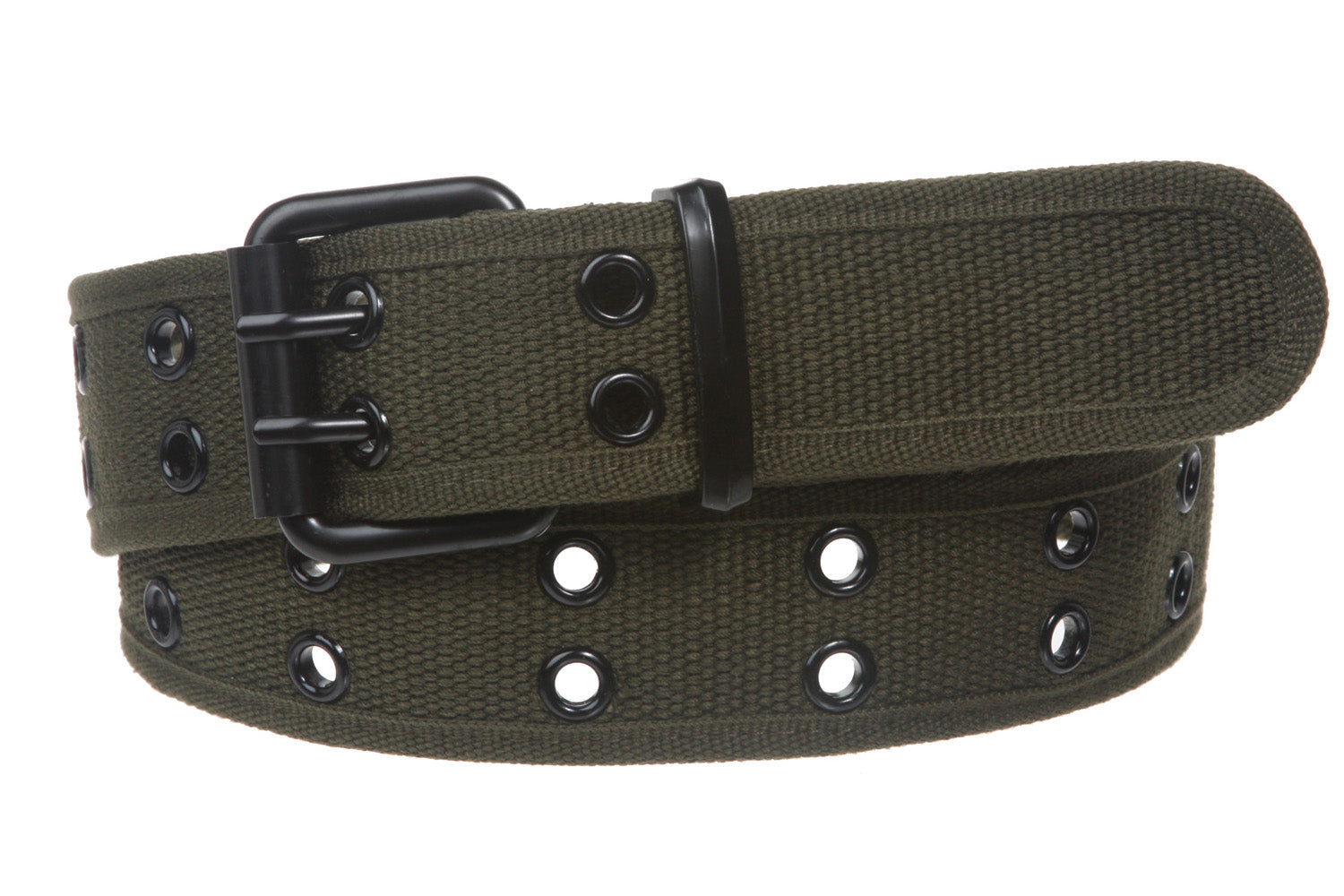 Big Tall Double Hole Grommets Canvas Web Belt Extra Large Plus Size - OnlineBelts