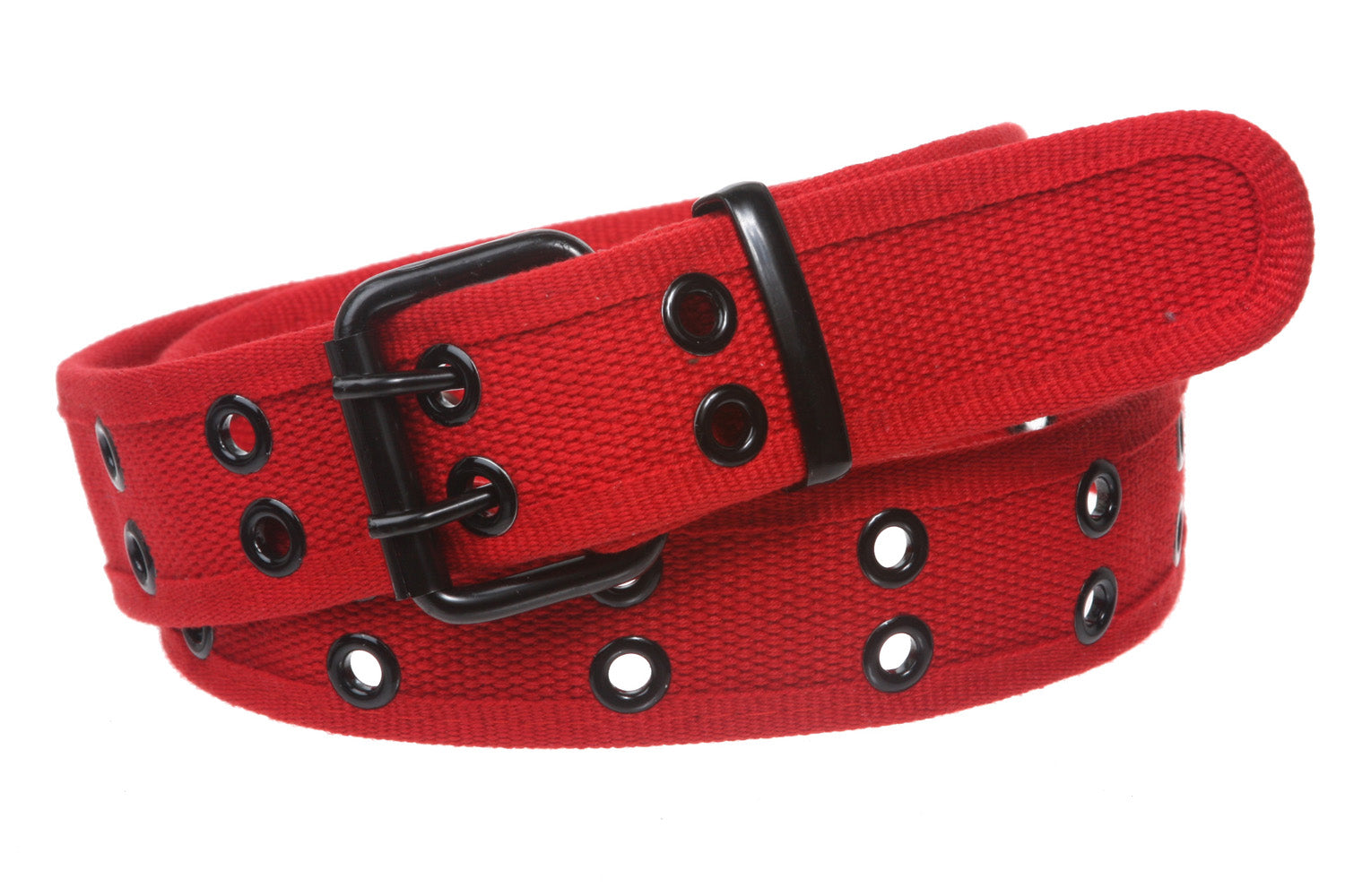Double Hole Grommets Canvas Web Belt - OnlineBelts