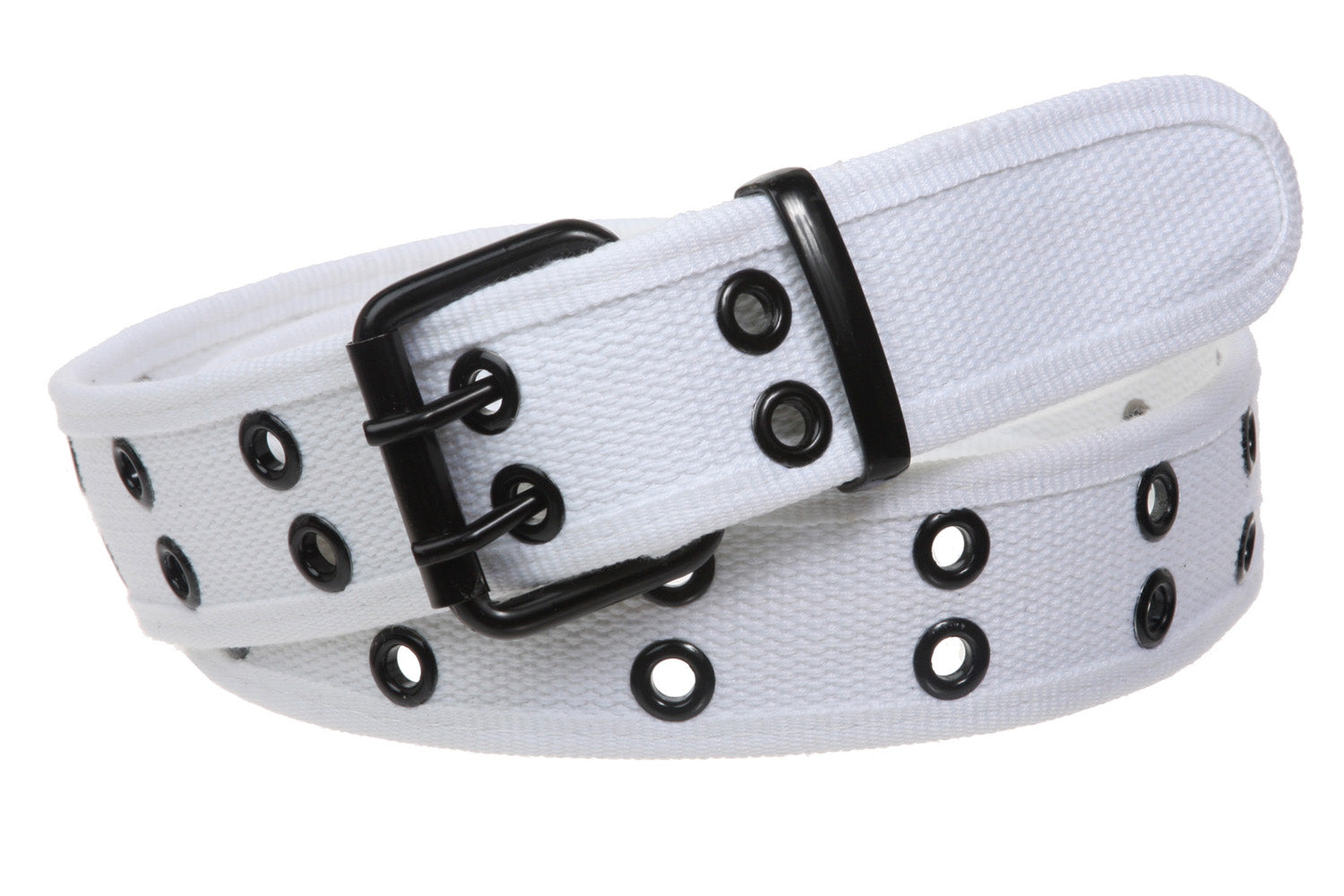 Big Tall Double Hole Grommets Canvas Web Belt Extra Large Plus Size - OnlineBelts