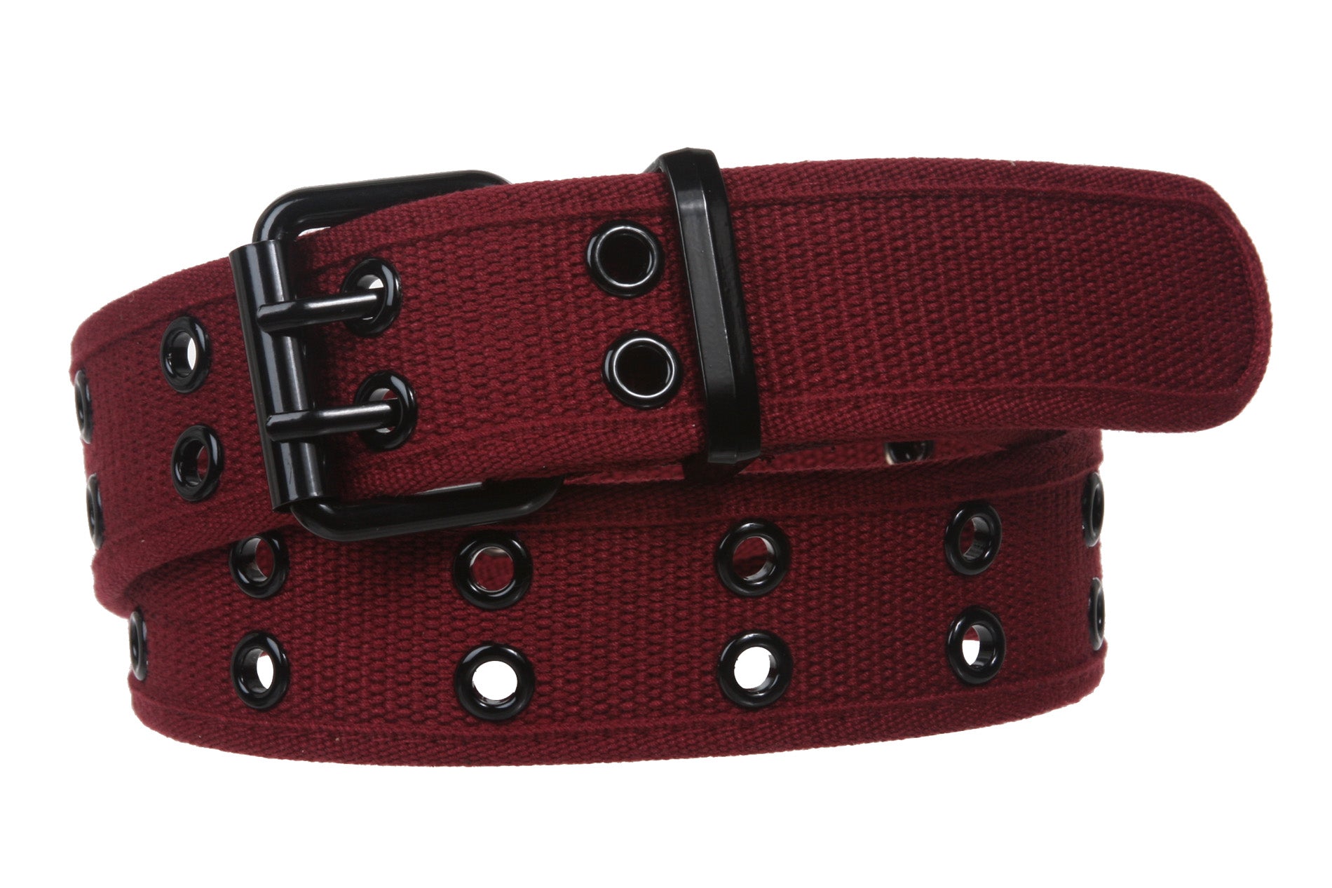 Double Hole Grommets Canvas Web Belt - OnlineBelts