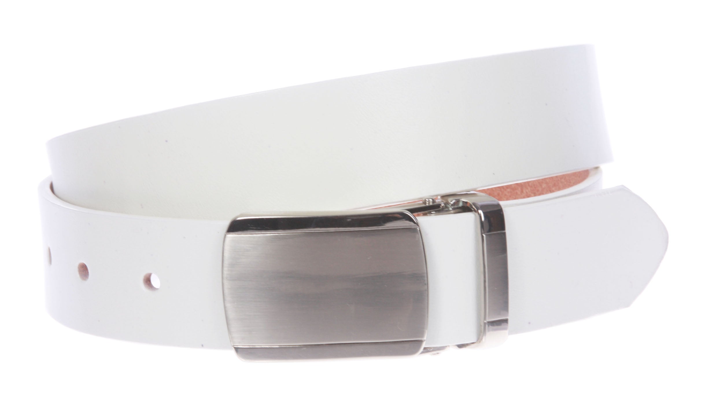 1 3/8" (34 mm) Clamp On Standard Plain Full Grain Leather Belt - OnlineBelts