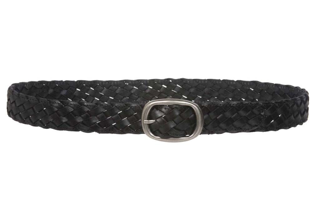 1 1/4" Women's Braided Woven Leather Belt - OnlineBelts