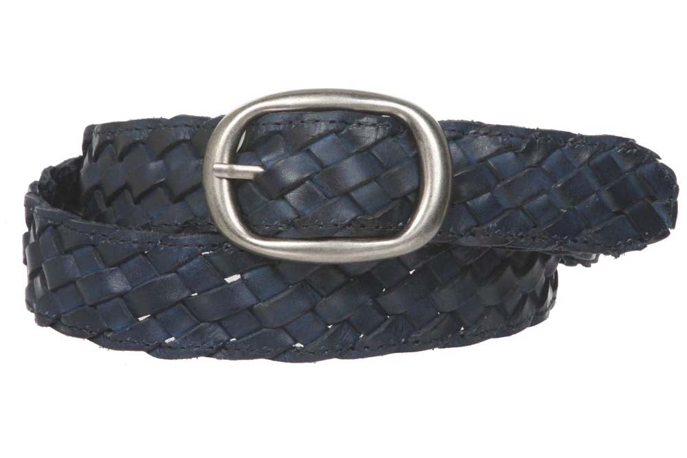 1 1/4" Women's Braided Woven Leather Belt - OnlineBelts