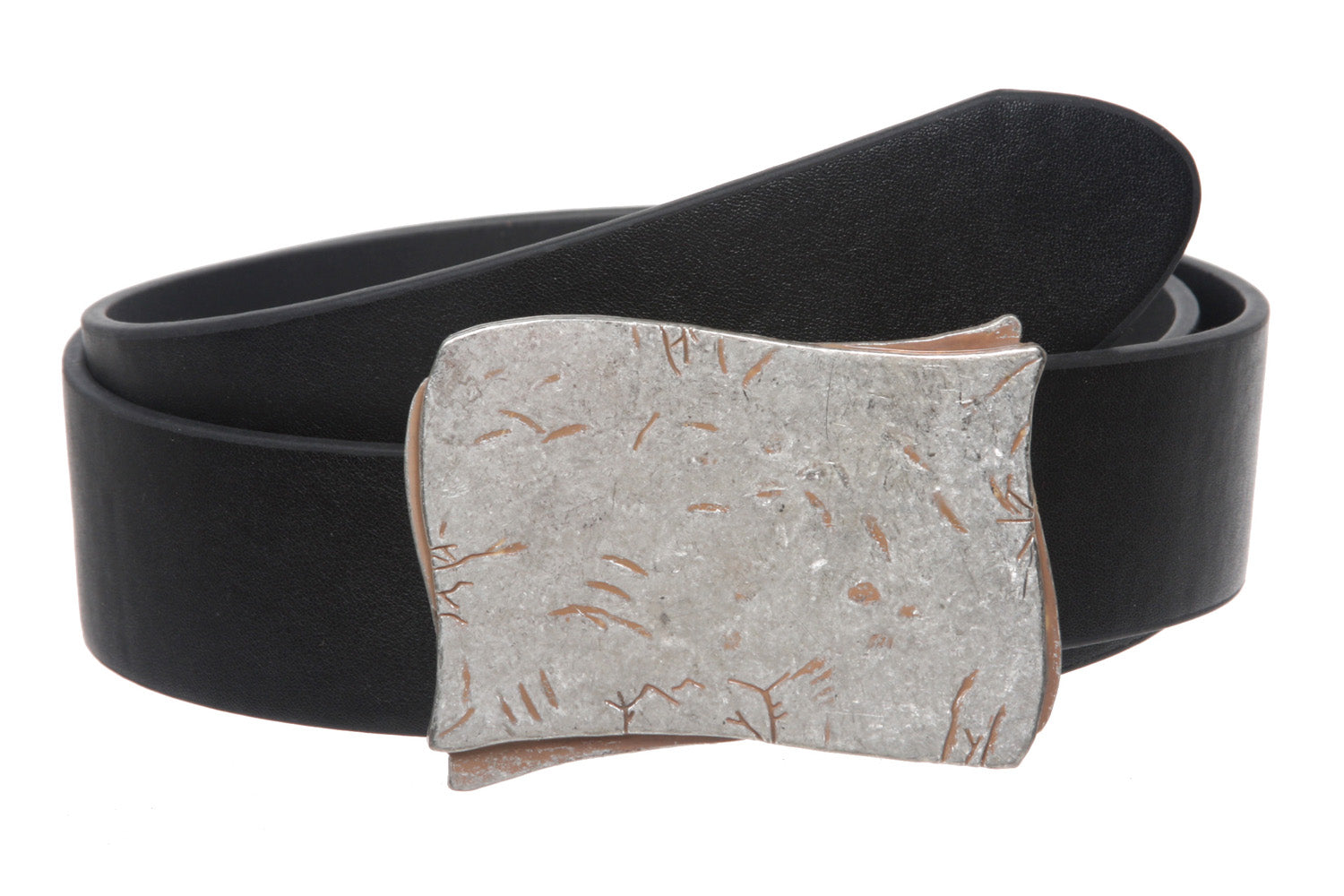 1 1/2" Clamp On Rectangular Buckle with Free Belt Strap - OnlineBelts