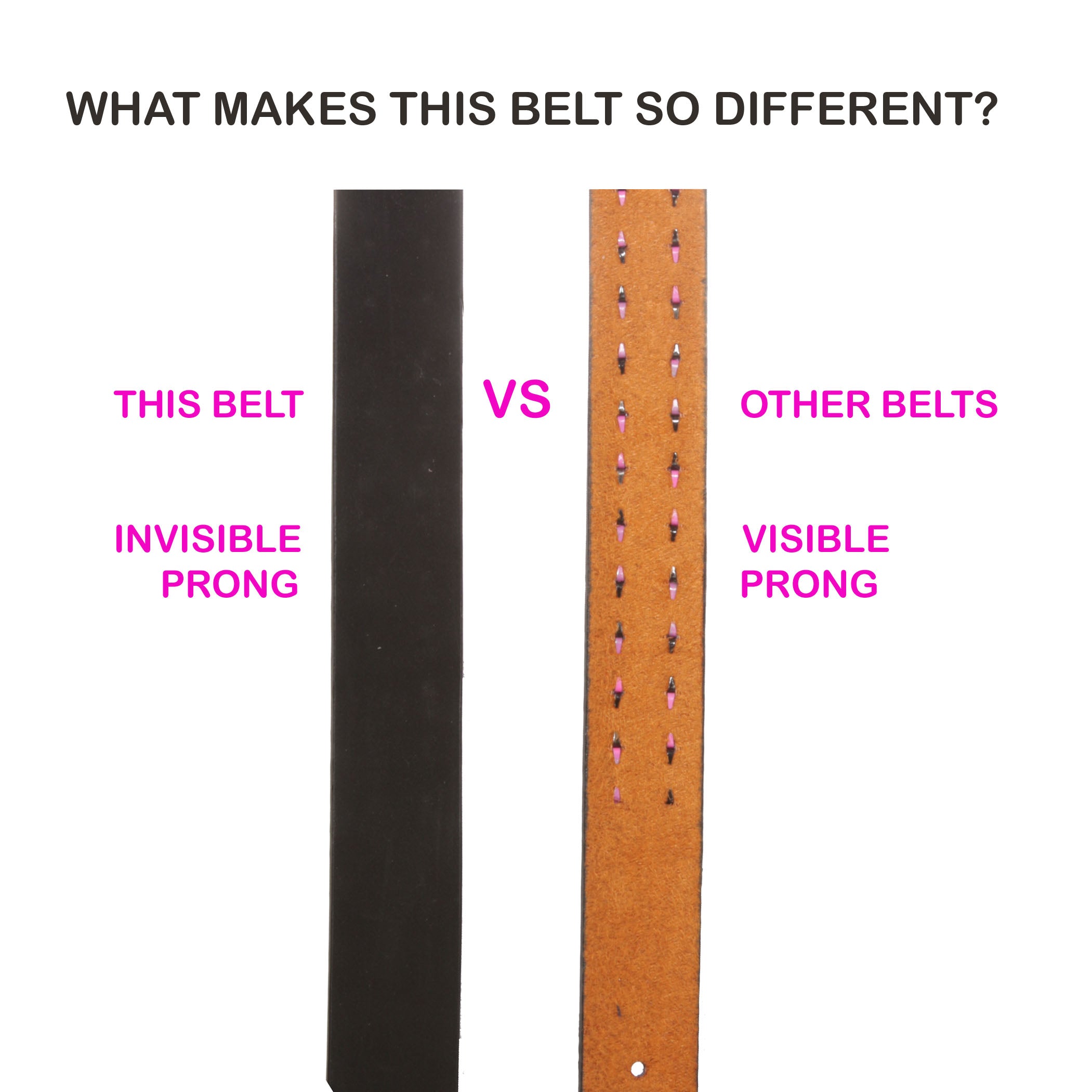 Kids 1" Snap On Punk Rock Studded Leather Belt - OnlineBelts