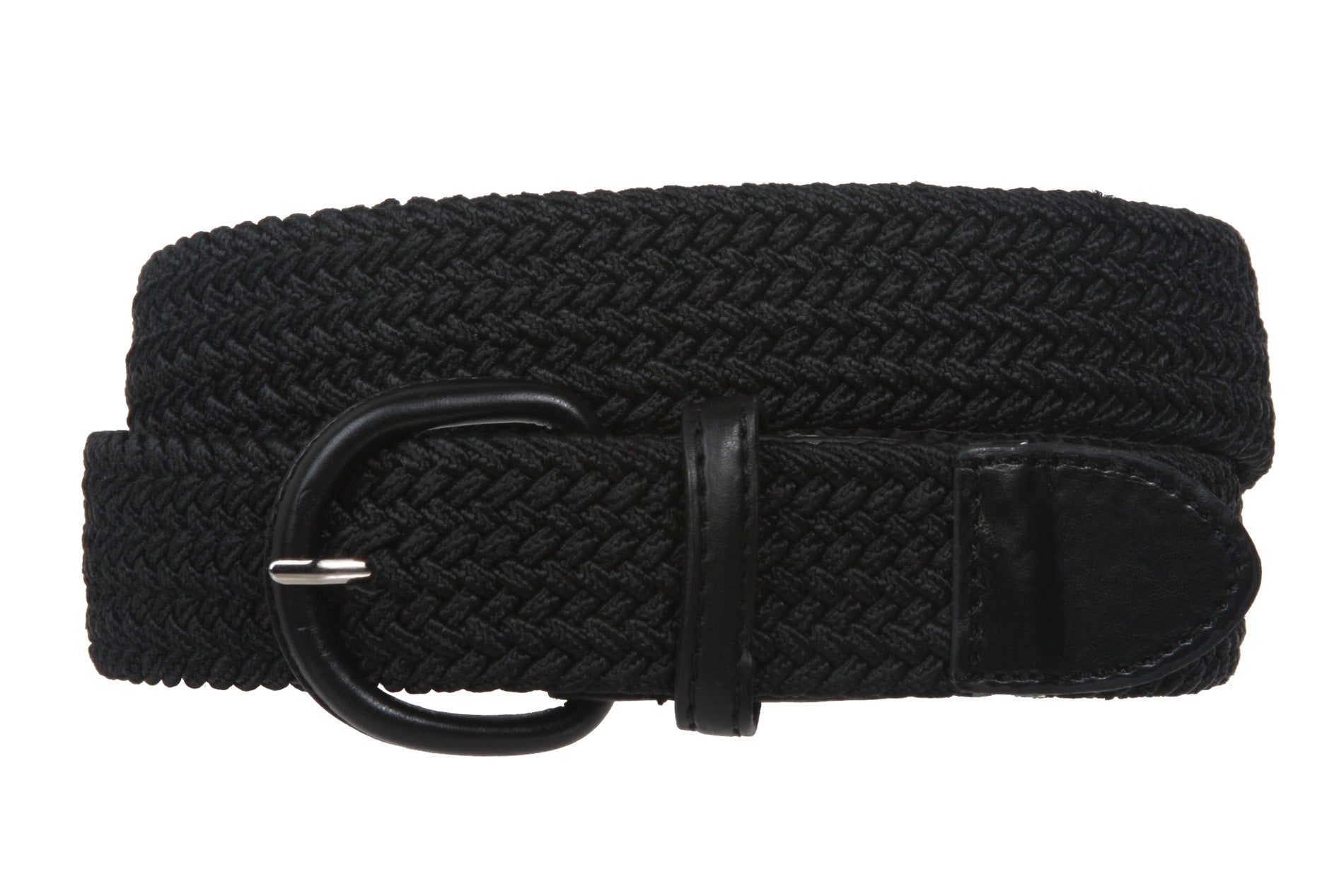 1 3/8'' Comfort Stretch Braided Horseshoe Non Leather Belt - OnlineBelts