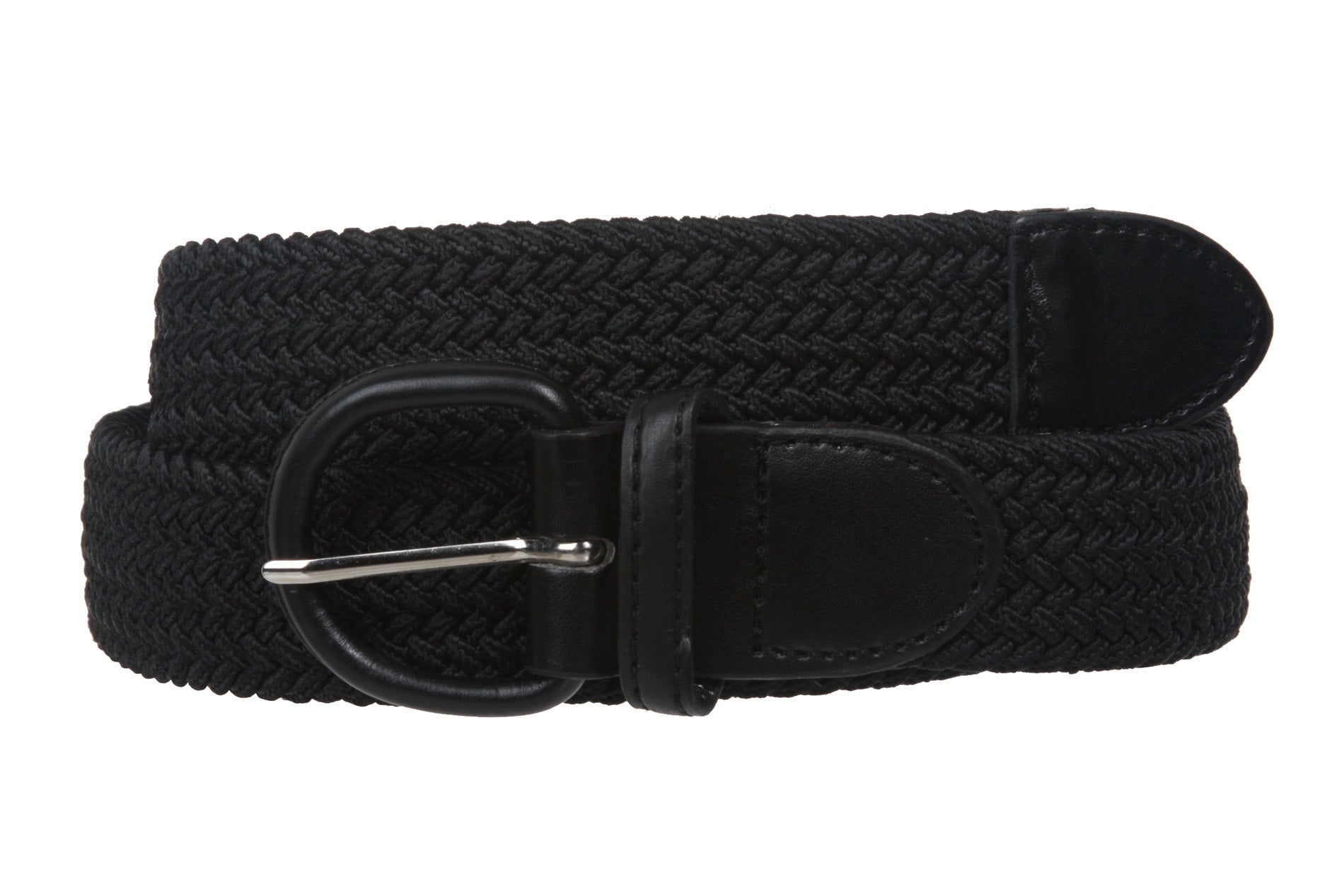 1 3/8'' Comfort Stretch Braided Horseshoe Non Leather Belt - OnlineBelts