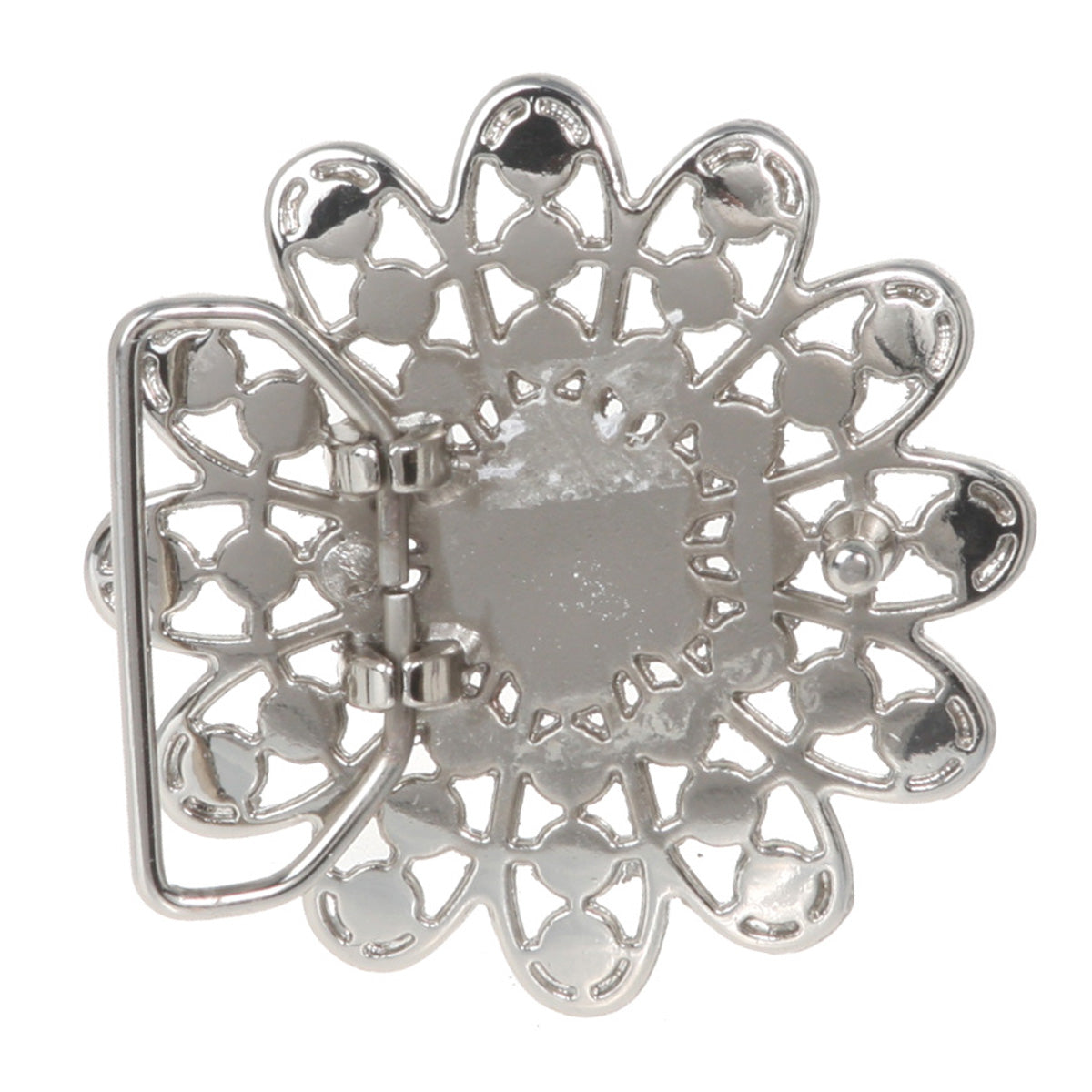 Twelve Petals Rhinestone Flower Belt Buckle - OnlineBelts
