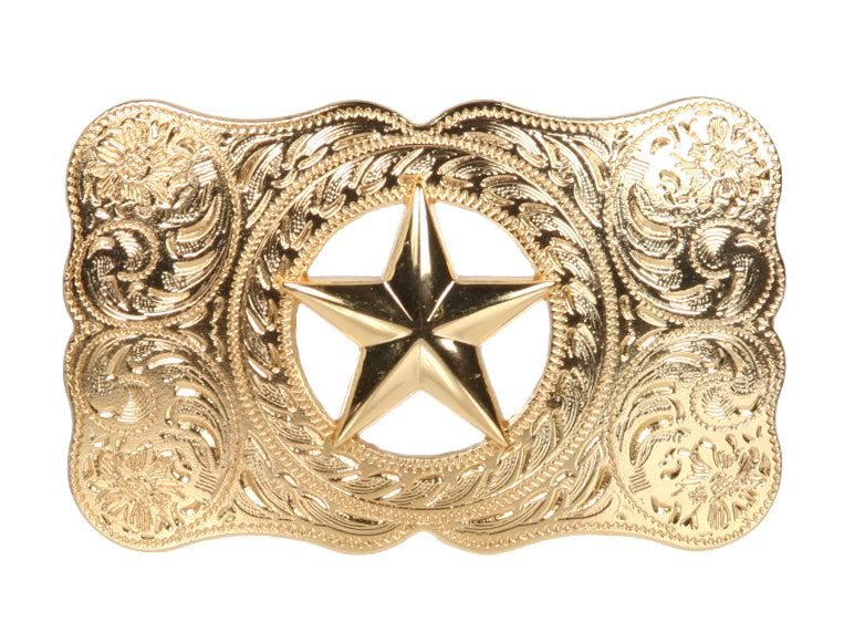 Western Perforated Star Belt Buckle - OnlineBelts