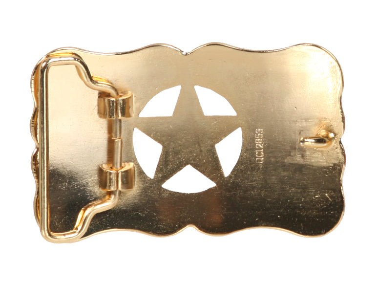Western Perforated Star Belt Buckle
