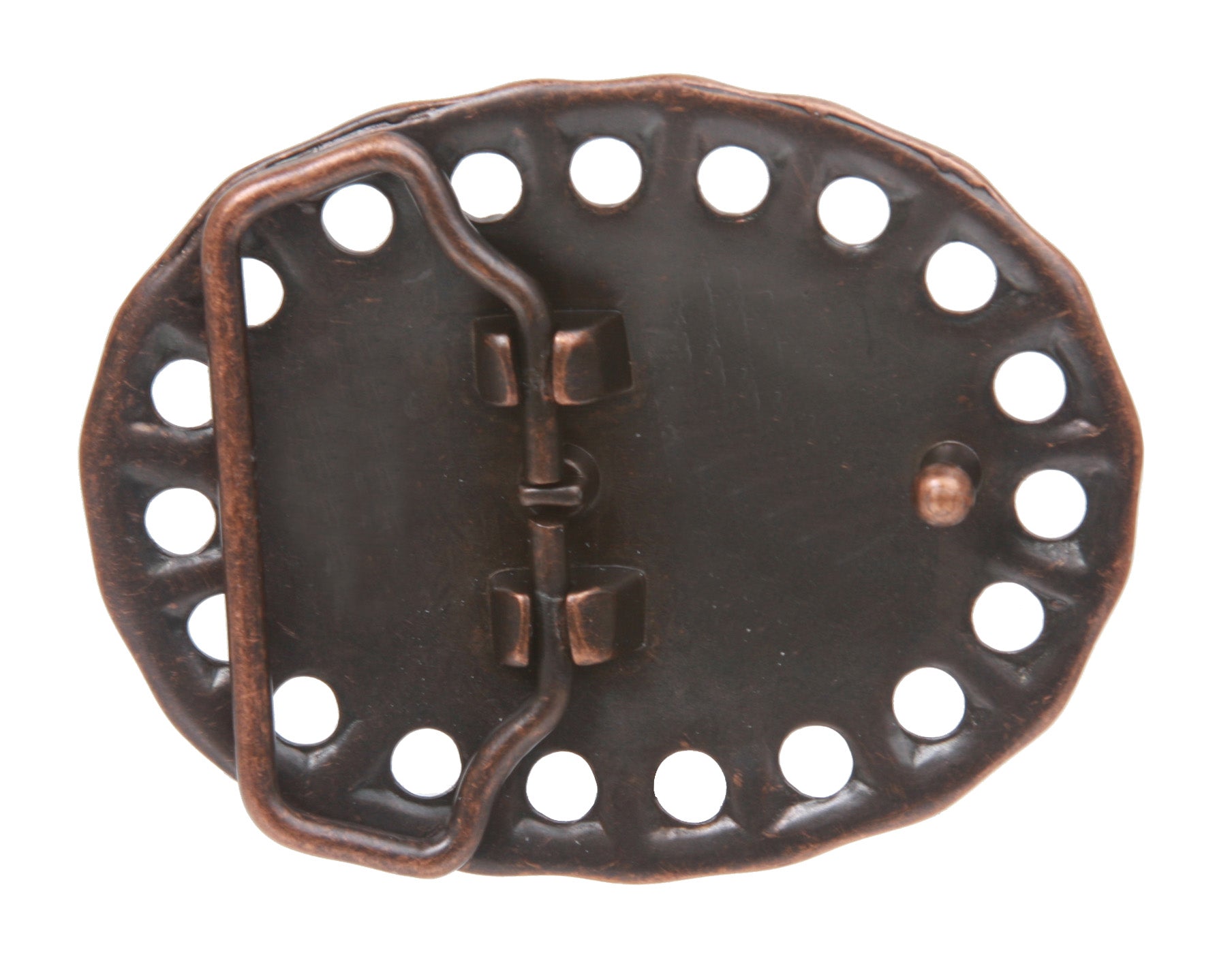 Western Flower Bronze Belt Buckle