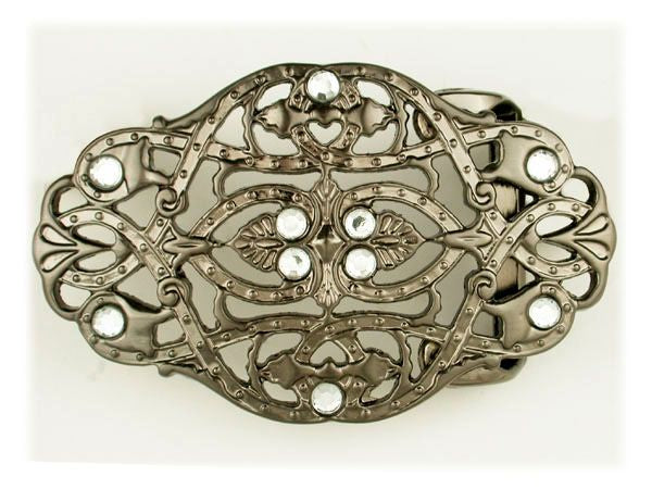 Rhinestone Flower Belt Buckle - OnlineBelts
