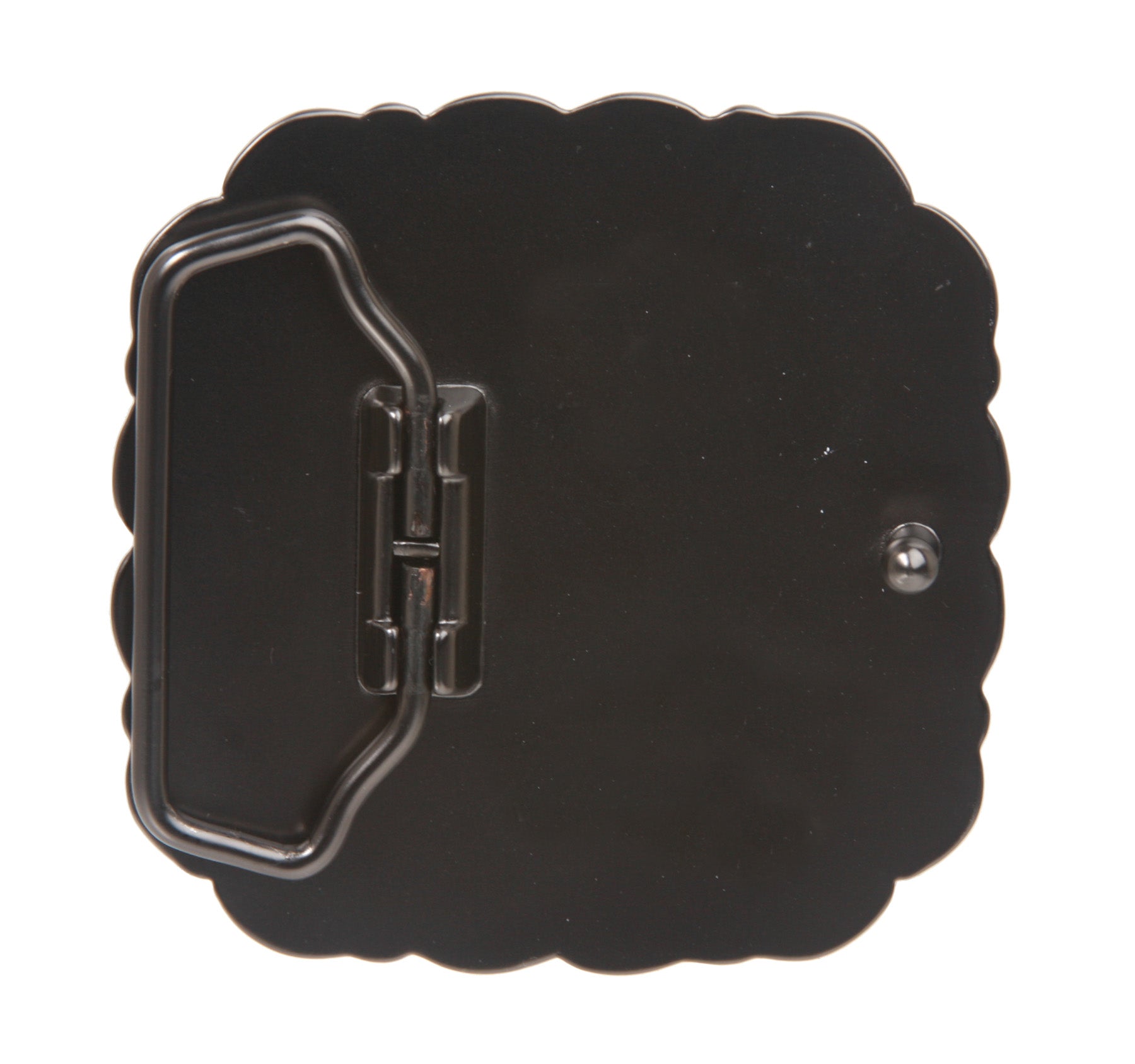 Western Square Engraving Black Enamel Belt Buckle - OnlineBelts