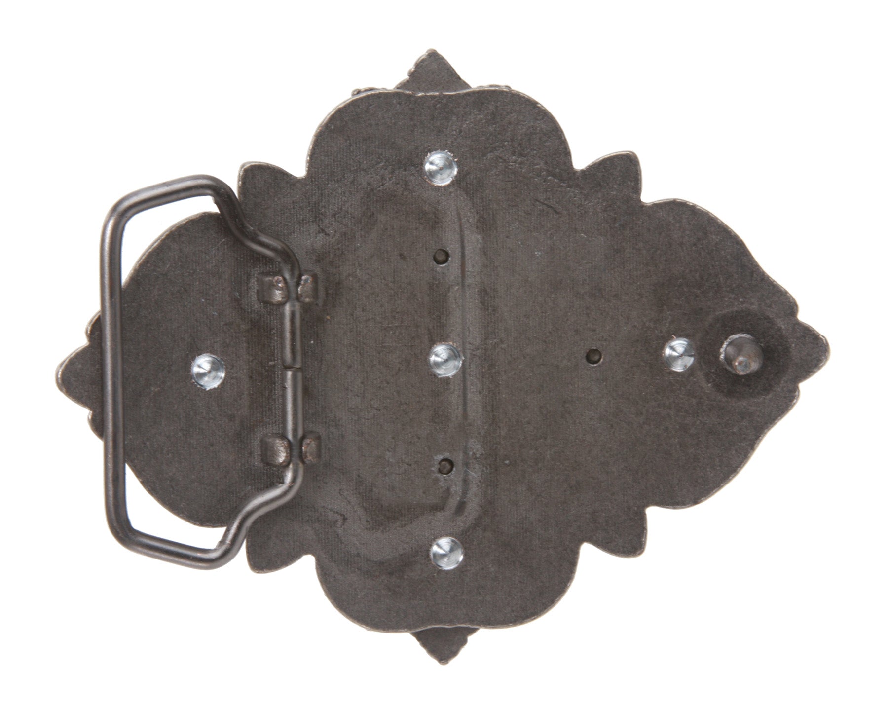 Rhombic Rhinestone Cat Eye Flower Belt Buckle