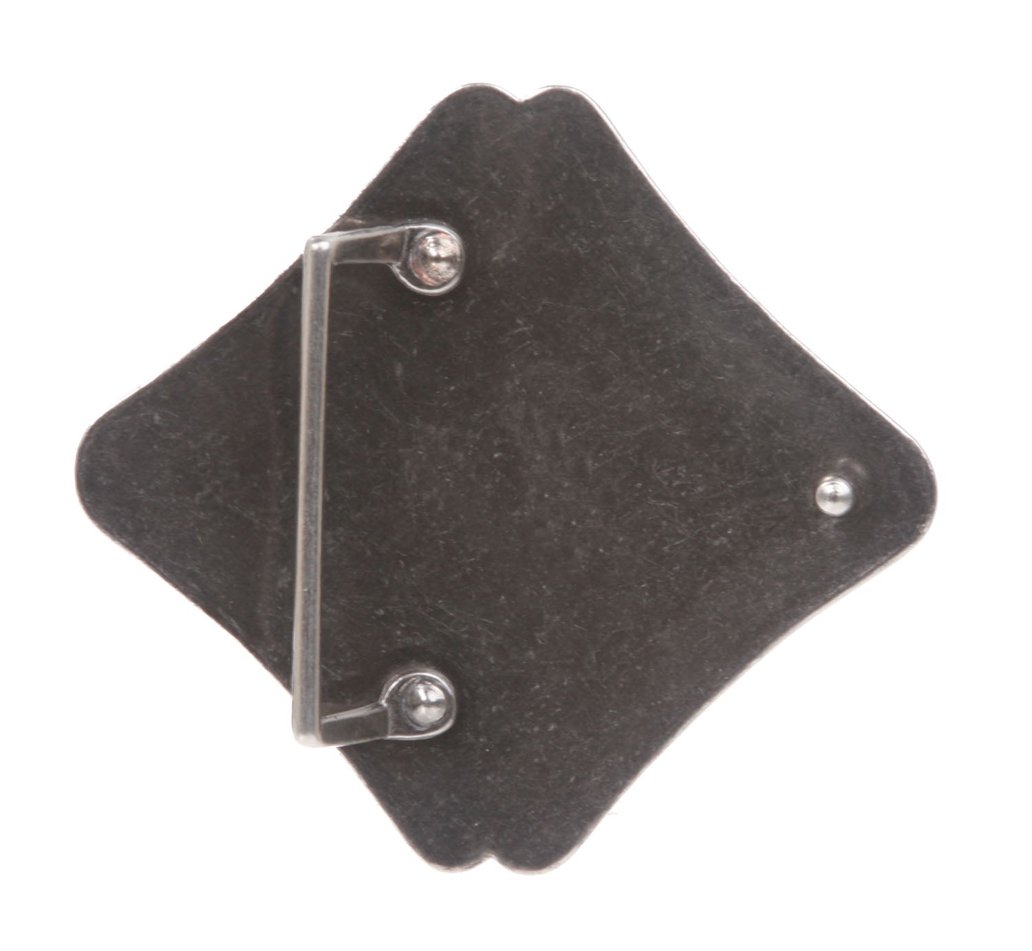 Antic Silver Square Black Stone Belt buckle - OnlineBelts