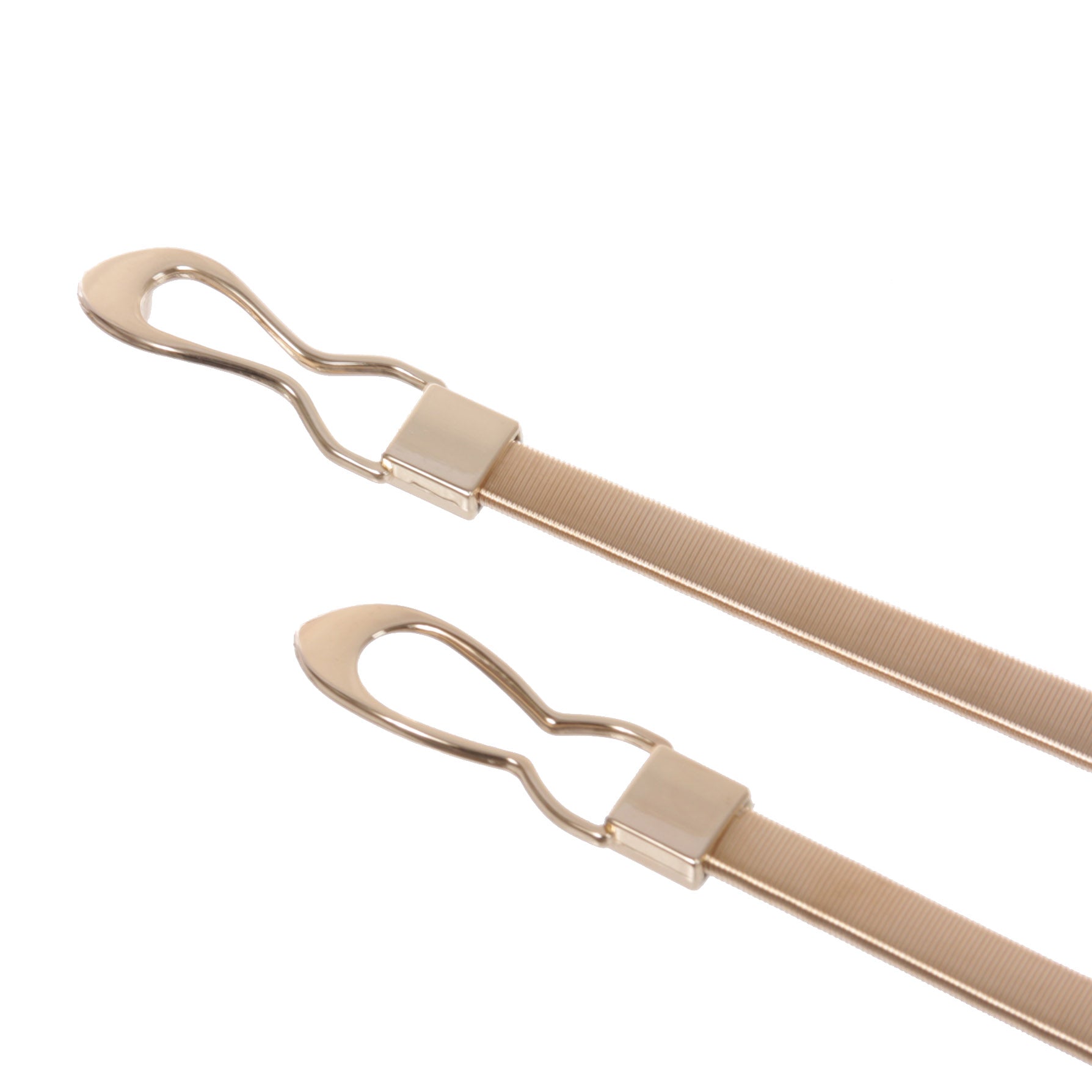 Women's Knot Buckle Skinny Elastic Chain Punk Wedding Belt Piece Stretch Waistband - OnlineBelts